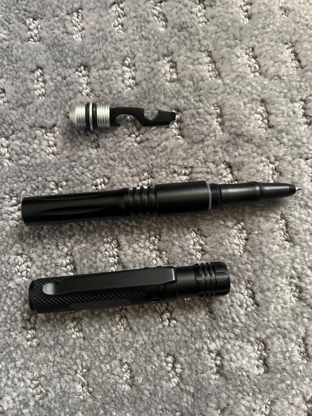 The Most Loaded 6-in-1 Tactical Pen: Solves Other Brands' Weaknesses,Self Defense Tip + Flashlight + Ballpoint + Bottle Opener + Screw Driver + Hexagonal Wrench, 5 Ink Refills + 6 Batteries + Gift Box - Customer Photo 1