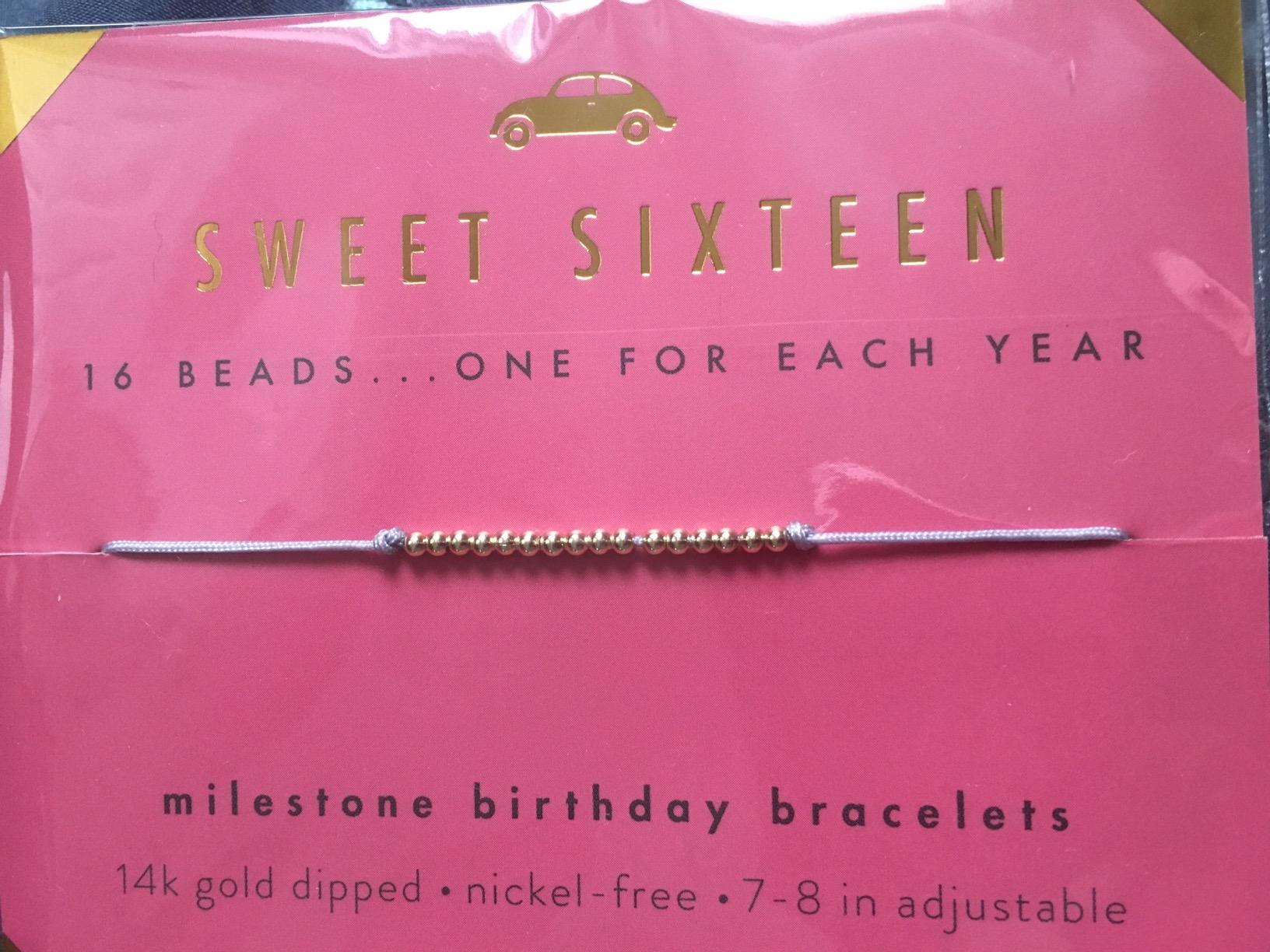 Lucky Feather Sweet 16 Gifts for Girls | 16th Birthday Bracelet Gift Idea for 16 Year Old Girls Available in 14K Gold, Rose Gold, or Silver Dipped Beads on Adjustable Cord | 16th birthday gifts for girls Customer Review Lucky Feather Sweet 16 Gifts for Girls | 16th Birthday Bracelet Gift Idea for 16 Year Old Girls Available in 14K Gold, Rose Gold, or Silver Dipped Beads on Adjustable Cord | 16th birthday gifts for girls - Customer Photo 2