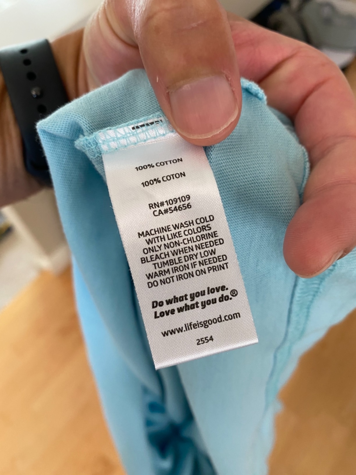 Life is Good. Mens Crusher Tee I'll Be Watching You, Darkest Blue - Customer Photo 2