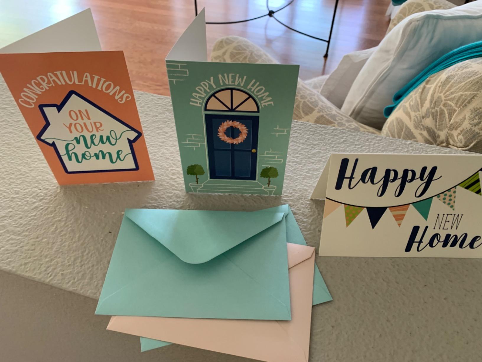 Paper Junkie Welcome Home Card Set - Realtor Closing & Client Gifts - Blank Interiors & Housewarming Cards - 4 x 6 Inch, Pack of 48 - Customer Photo 1