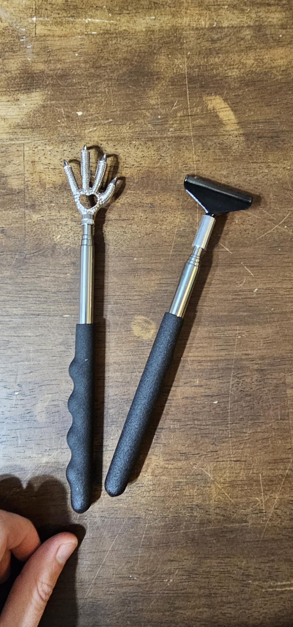 3 Pack Back Scratcher Metal Portable Telescoping with Rubber Handles, Extendable Back Massager Tool with Beautiful Box, White Elephant Stocking Stuffers Gifts for Men Women Christmas Presents - Customer Photo 1