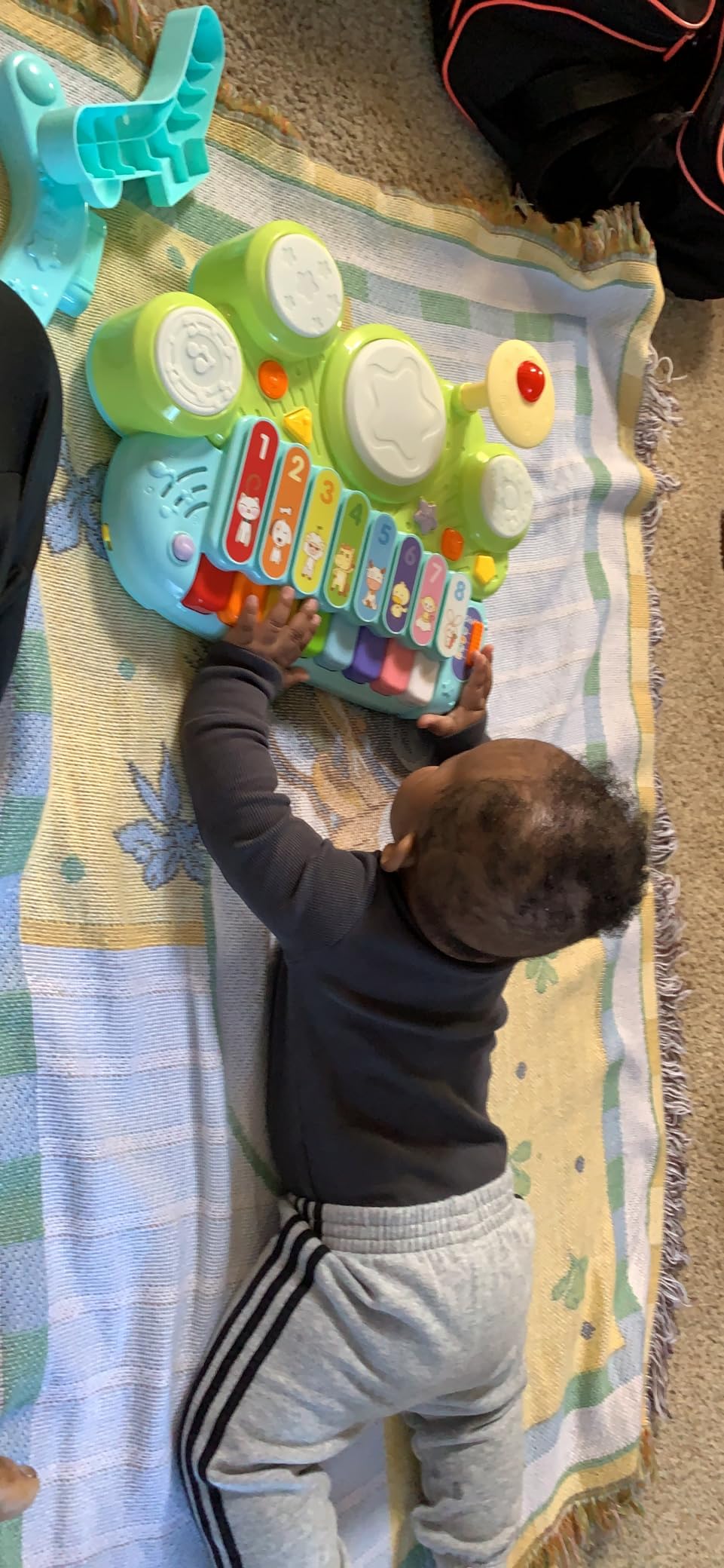 Baby Musical Toys 3 in 1 Piano Keyboard Xylophone Drum Set for 1 Year Old Girls Boys Toys Age 2 Music Instrument Learning Toys Toddlers 1-3 0-2 First Birthday Gift Infant Baby Toys 6 9 12 18 Month - Customer Photo 2