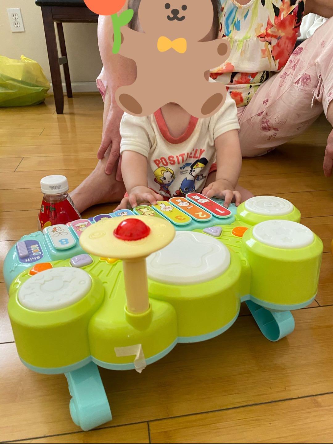 Baby Musical Toys 3 in 1 Piano Keyboard Xylophone Drum Set for 1 Year Old Girls Boys Toys Age 2 Music Instrument Learning Toys Toddlers 1-3 0-2 First Birthday Gift Infant Baby Toys 6 9 12 18 Month - Customer Photo 4
