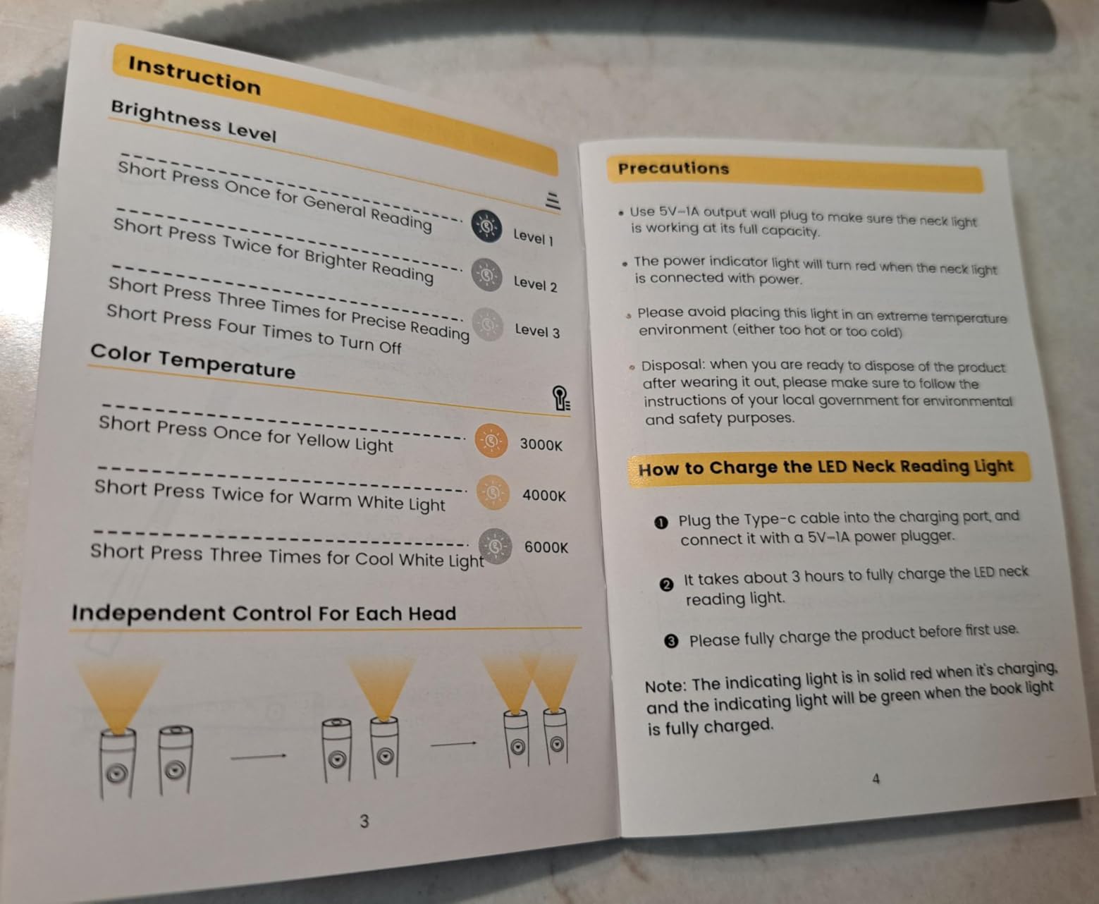 Glocusent Book Light, 3-Color & 6-Brightness Reading Light, Bendable Neck Light, 80-hr Lasting Rechargeable Book Light, Perfect Reading Lights for Books in Bed, Knitting, Repairing, Book Lovers Gifts Customer Review Glocusent Book Light, 3-Color & 6-Brightness Reading Light, Bendable Neck Light, 80-hr Lasting Rechargeable Book Light, Perfect Reading Lights for Books in Bed, Knitting, Repairing, Book Lovers Gifts - Customer Photo 1