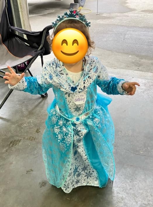 LUV HER Frozen Princess Dress Up Accessory Set - Jewelry Set - Princess Elsa Tiara Set - Giftable Box - Birthday Gifts For Girls - Holidays Gift - Girl Toys Dress Up Kit - Ages 3+ Customer Review LUV HER Frozen Princess Dress Up Accessory Set - Jewelry Set - Princess Elsa Tiara Set - Giftable Box - Birthday Gifts For Girls - Holidays Gift - Girl Toys Dress Up Kit - Ages 3+ - Customer Photo 2