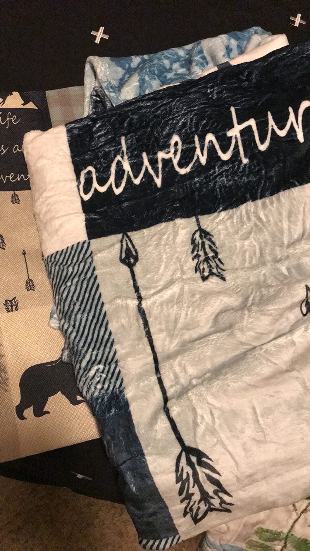 Otter Blanket Sea Otters Throw Blanket Green Small Flannel Lap Otter Gifts for Women Kids Cozy Noon Break No Shedding Fleece Sofa Throws for Office Couch Car - 40''x50'' - Customer Photo 2