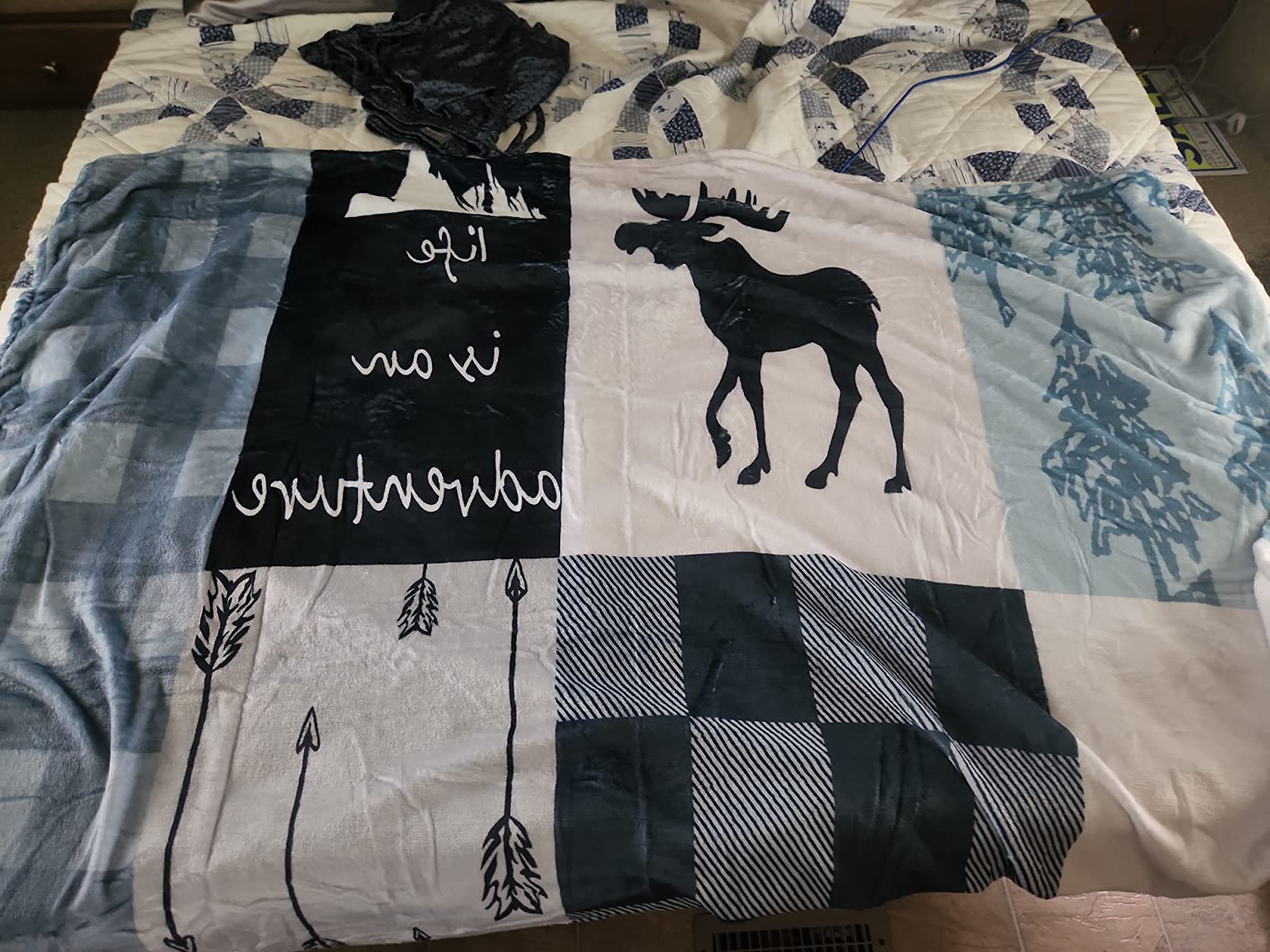 Otter Blanket Sea Otters Throw Blanket Green Small Flannel Lap Otter Gifts for Women Kids Cozy Noon Break No Shedding Fleece Sofa Throws for Office Couch Car - 40''x50'' - Customer Photo 4