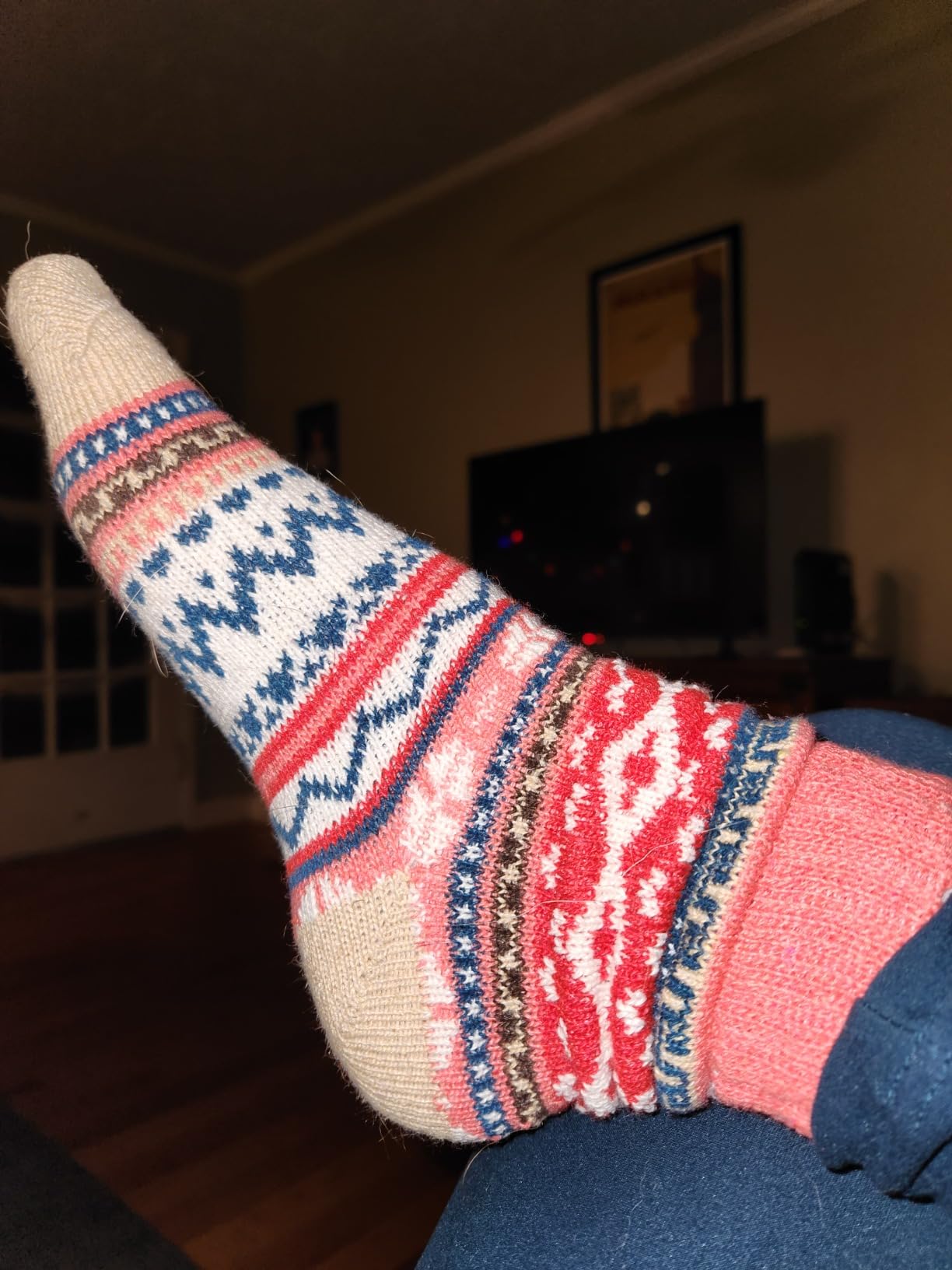 FYC Socks for Women - Stocking Stuffers Gifts for Women - Warm Thick Soft Wool Cozy Crew Socks Christmas Gifts for Woman - Customer Photo 1