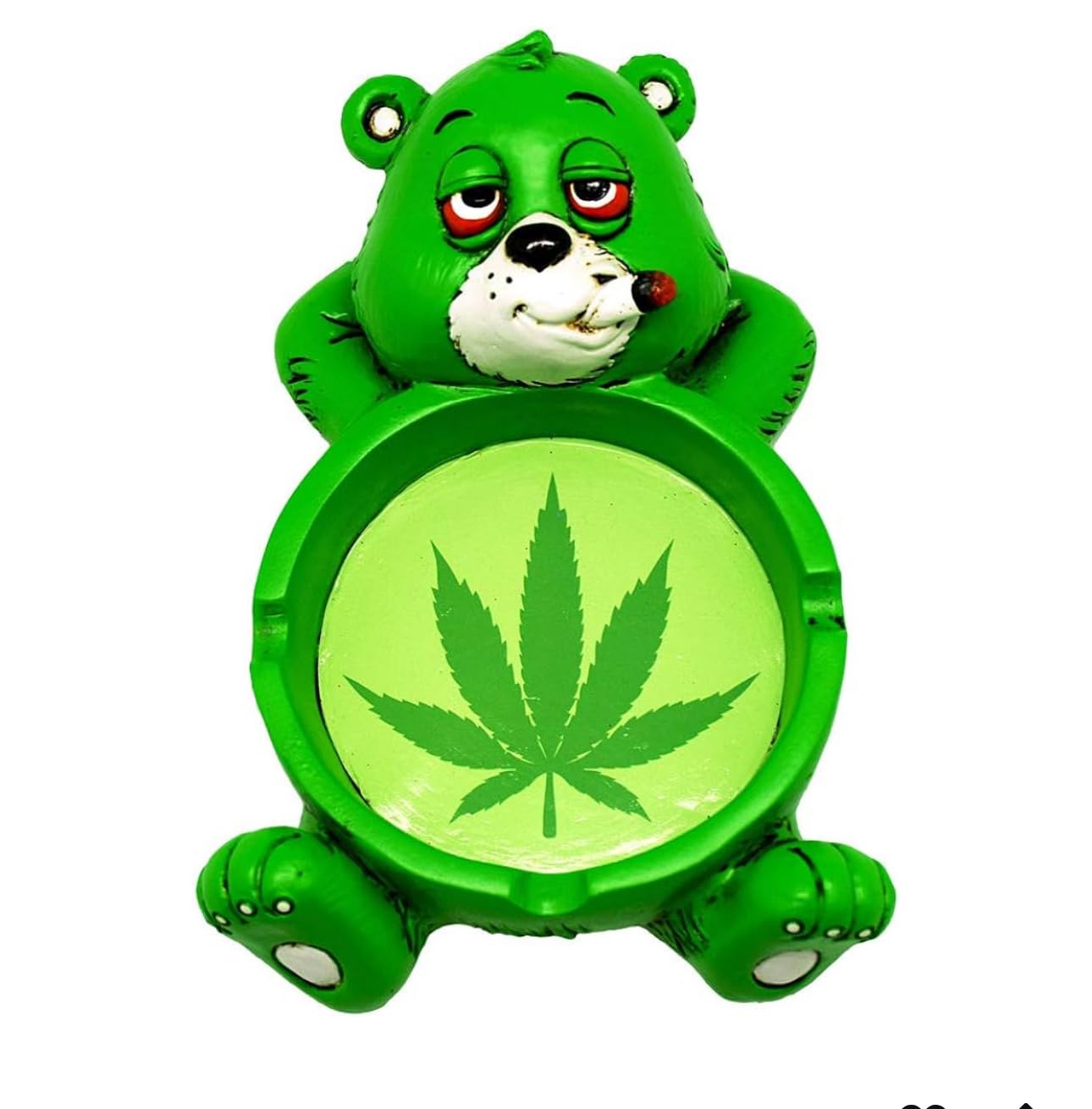 Fantasy Gifts Stoner Bear Polyresin Ashtray - 4