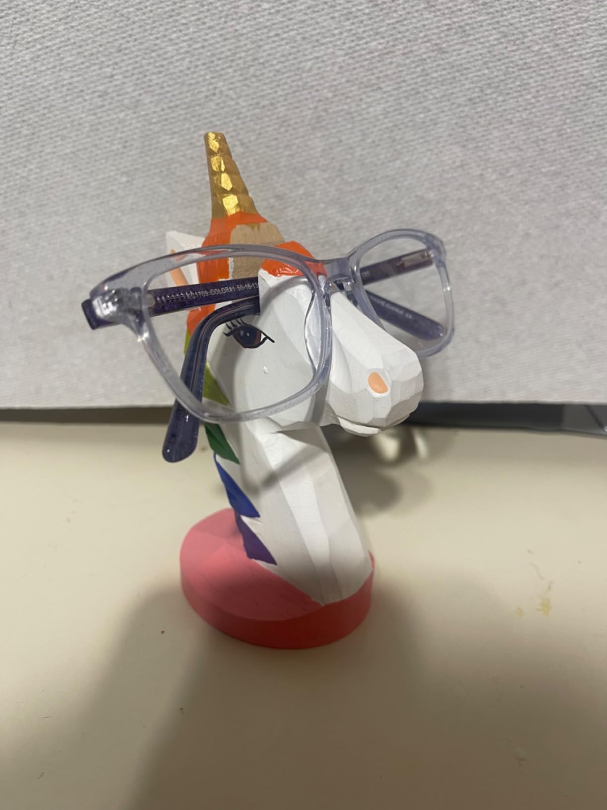 VIPbuy Handmade Wood Carving Eyeglasses Holder Stand Sunglasses Display Stand Home Office Desk Décor Gift (Flamingo) - Customer Photo 1