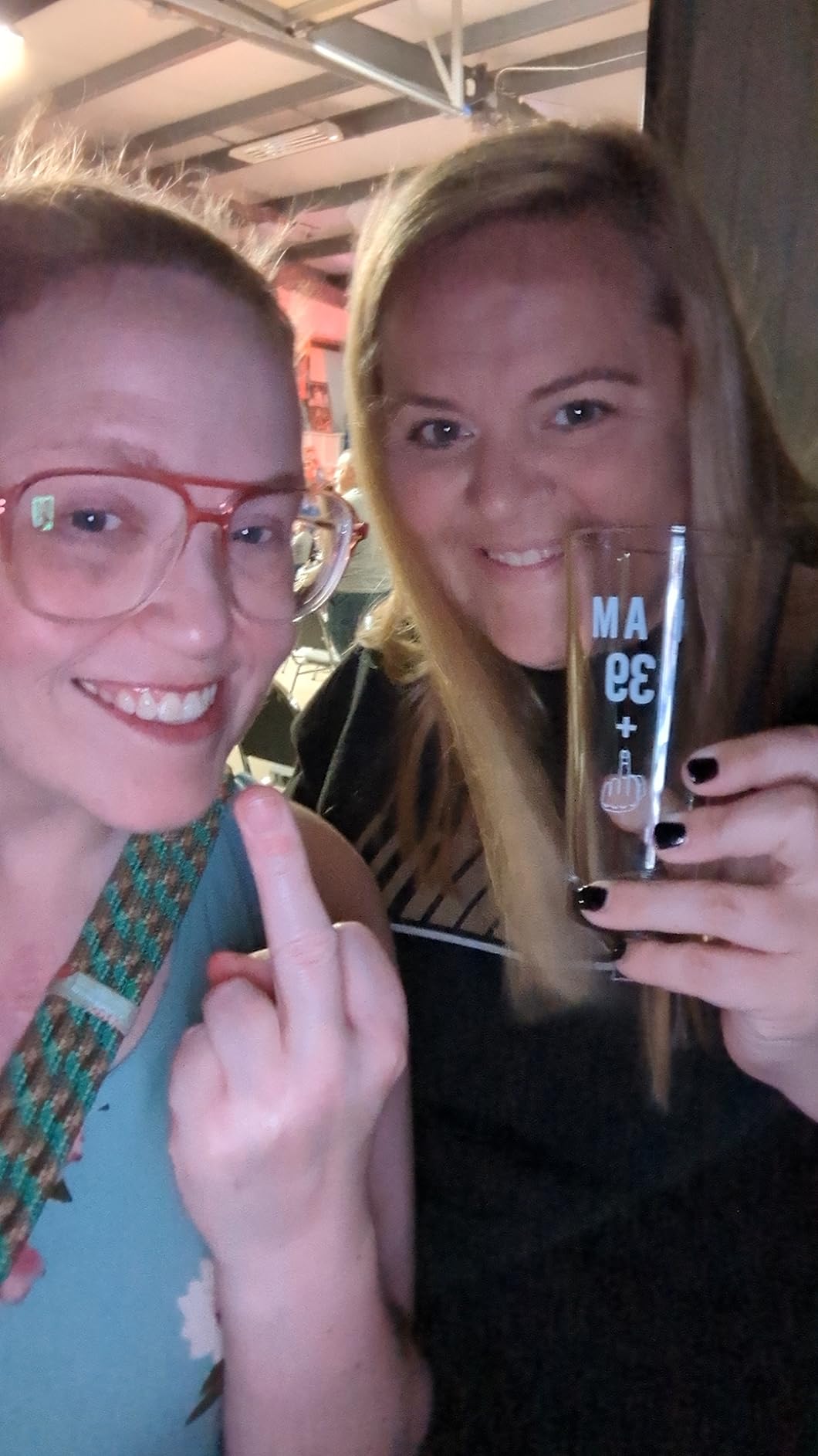 39 + One Middle Finger 40th Birthday Gifts for Men Women Beer Glass – Funny 40 Year Old Presents - 16 oz Pint Glasses Party Decorations Supplies - Craft Beers Gift Ideas for Dad Mom Husband Wife 40 th Customer Review 39 + One Middle Finger 40th Birthday Gifts for Men Women Beer Glass – Funny 40 Year Old Presents - 16 oz Pint Glasses Party Decorations Supplies - Craft Beers Gift Ideas for Dad Mom Husband Wife 40 th - Customer Photo 2