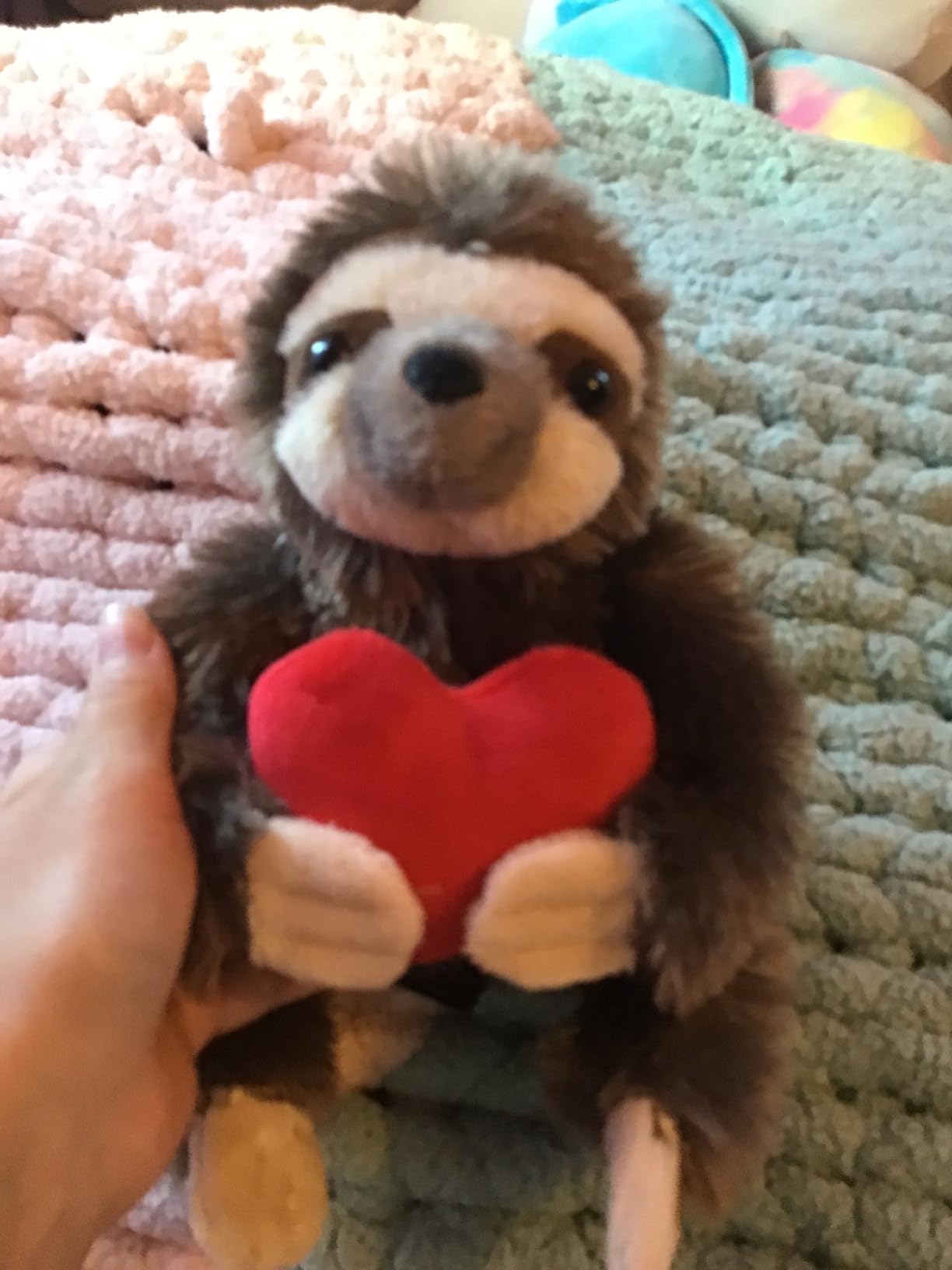 Bearington Lil' Simon Love 6.5 Inch Sloth Stuffed Animal - Cute Plush Toy for Girls & Kids - Unique Sloth Plush Valentine's Day Gift - Customer Photo 2