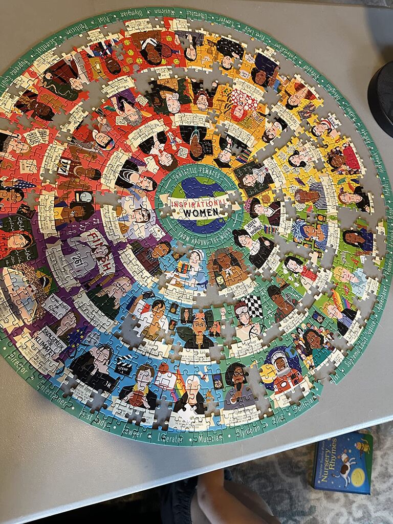 Ridley's Inspirational Women Feminist Circular Jigsaw Puzzle, 1000-Piece Puzzle – Features 54 Inspirational Feminist Icons, Educational Jigsaw Puzzle for Women, Men and Kids – Makes a Great Gift Idea Customer Review Ridley's Inspirational Women Feminist Circular Jigsaw Puzzle, 1000-Piece Puzzle – Features 54 Inspirational Feminist Icons, Educational Jigsaw Puzzle for Women, Men and Kids – Makes a Great Gift Idea - Customer Photo 1