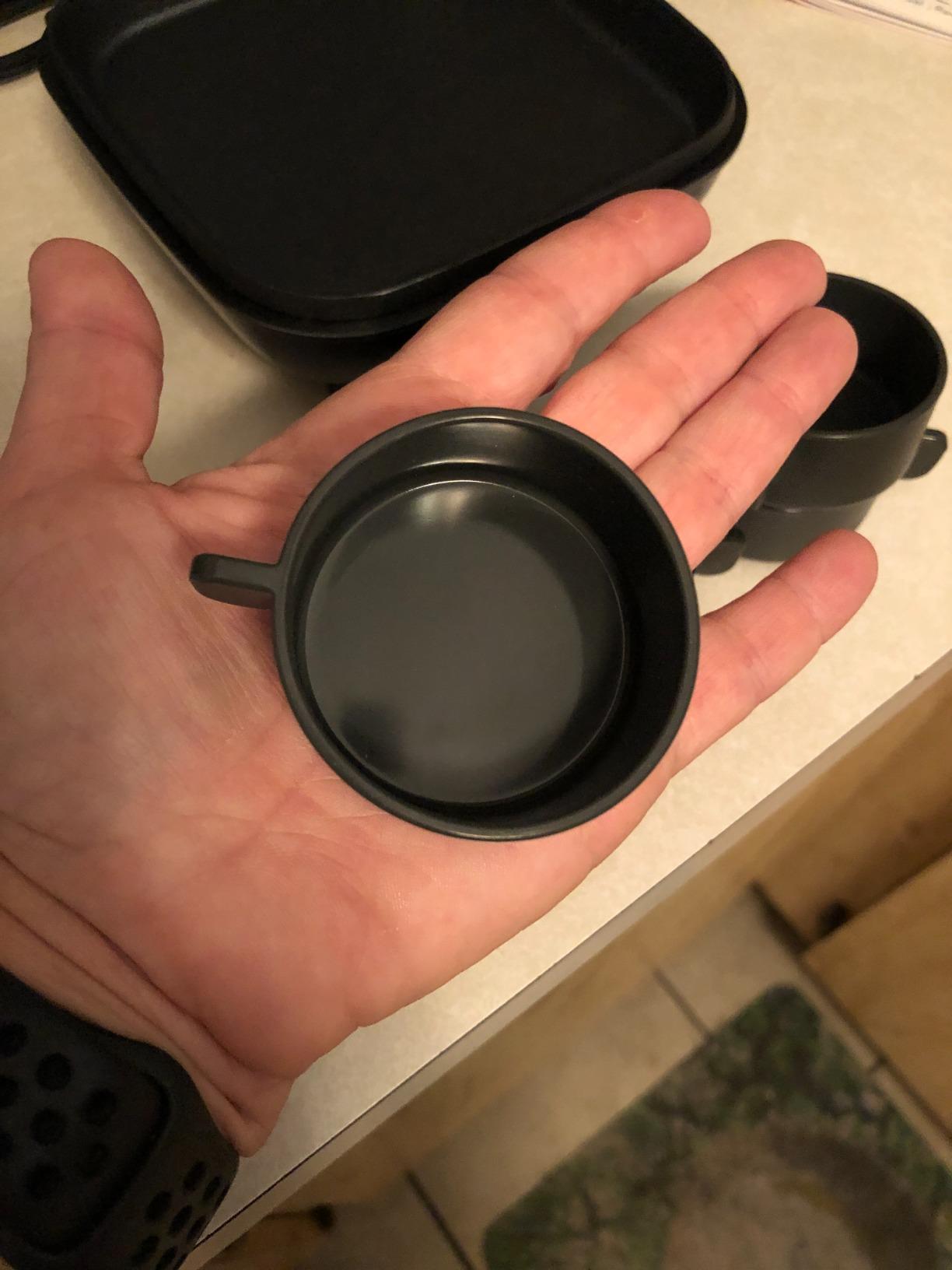 Dash Deluxe Egg Bite Maker - Electric Egg Bite Maker for Healthy Protein Snacks - Quick Cleanup, Space-Saving Design & Non-Slip Feet - 4 Servings, Aqua - Customer Photo 4