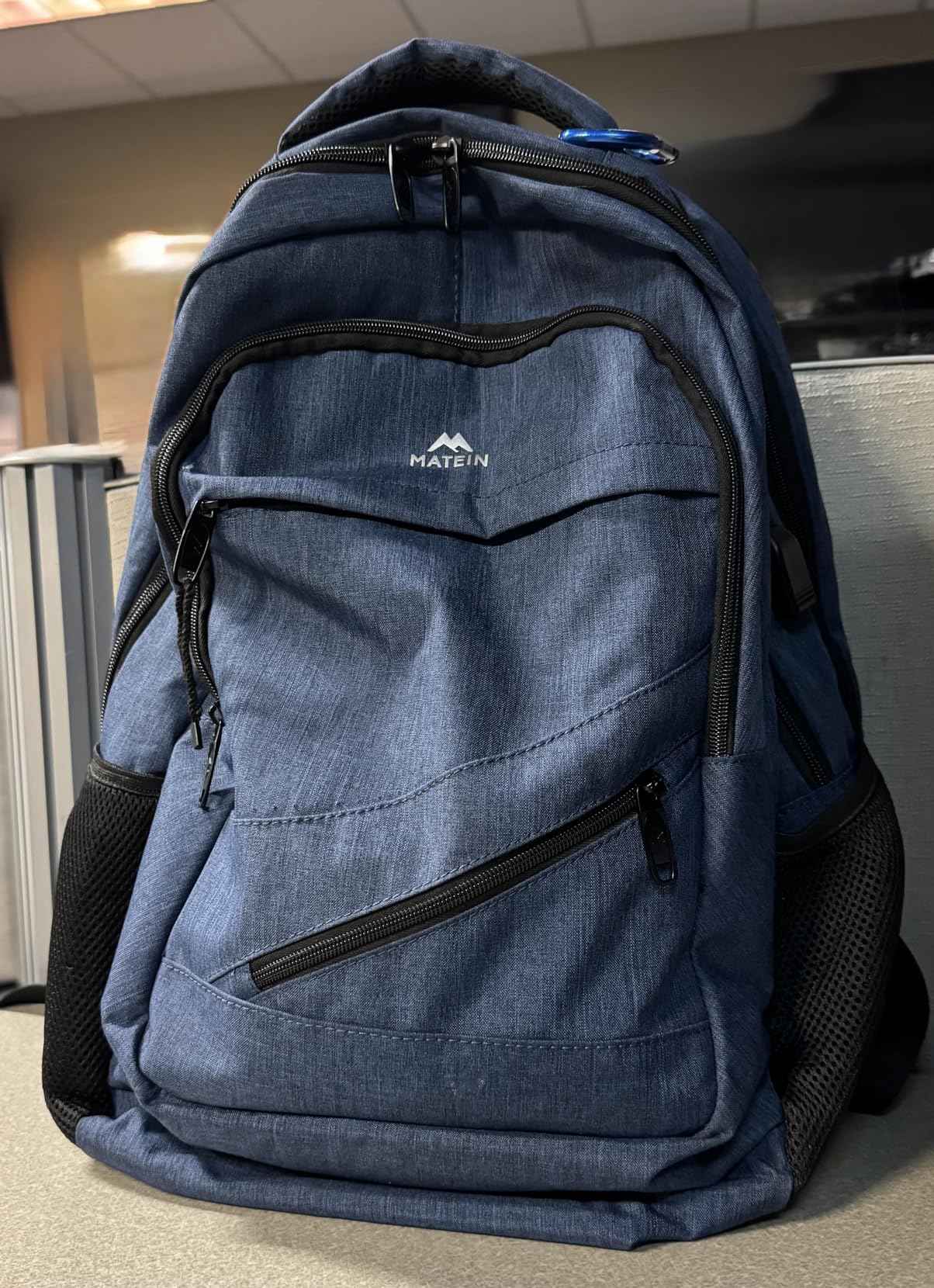 MATEIN 17 Inch Work Laptop Backpack, Large College Computer Bookbag with TSA Laptop Compartment, Water Resistant Business Travel Backpack with USB Port, Graduation Gifts for Men Women - Customer Photo 1