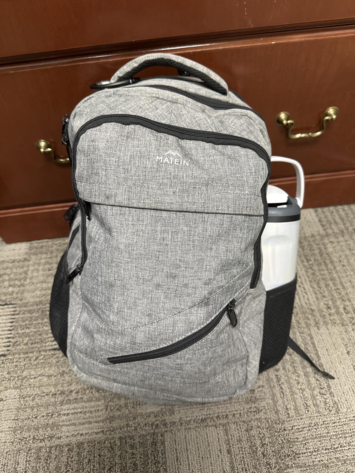 MATEIN 17 Inch Work Laptop Backpack, Large College Computer Bookbag with TSA Laptop Compartment, Water Resistant Business Travel Backpack with USB Port, Graduation Gifts for Men Women - Customer Photo 2