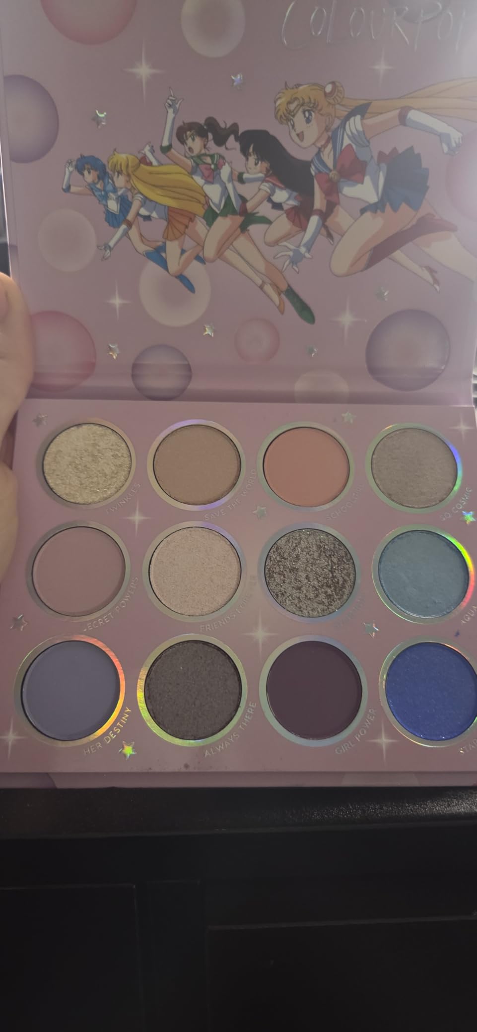 ColourPop x Sailor Moon Pretty Guardian Makeup Palette - Pastel Shadow Palette with Metallic & Matte Finishes - Buildable, Blendable & High-Pigment Formula (0.5 oz) - Customer Photo 1