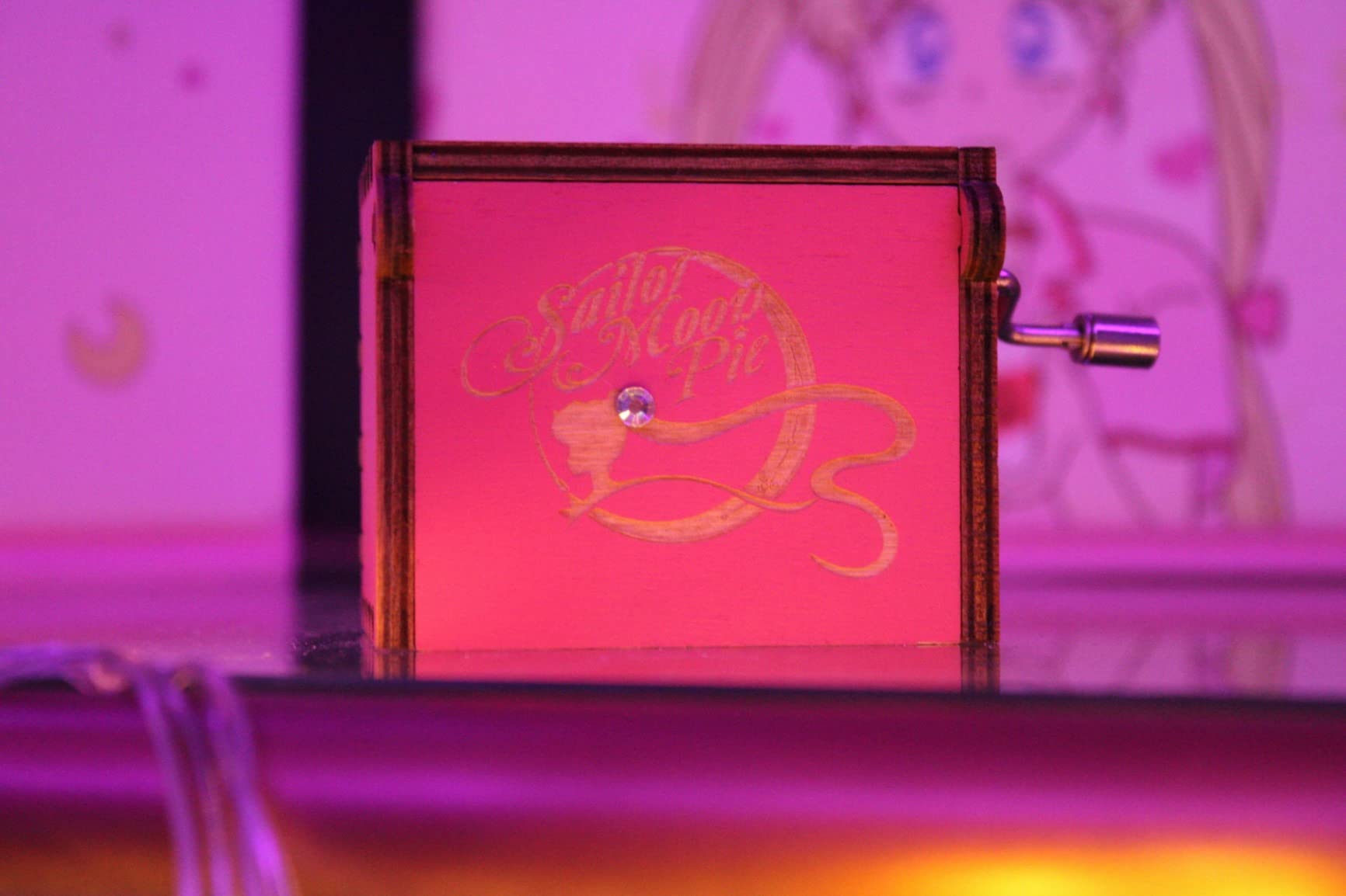 ukebobo Wooden Music Box – Color Painted Sailor M Music Box, Sailor Gifts for Sister、Daughter – Play Sailor M Theme Song – 1 Set - Customer Photo 1