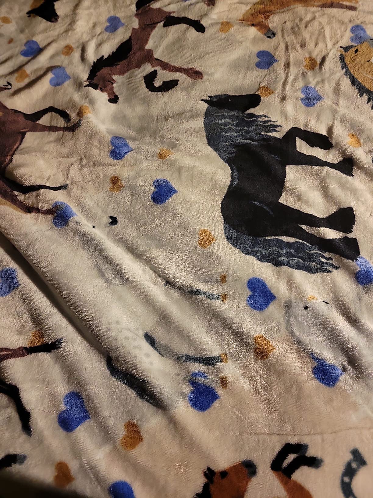 Horse Blanket for Girls - Perfect Horse Gifts for Girls - Soft & Cozy 50x60 inch Throw Blanket, Loved by Kids and Granddaughters - Equestrian Gifts for Women - Customer Photo 1
