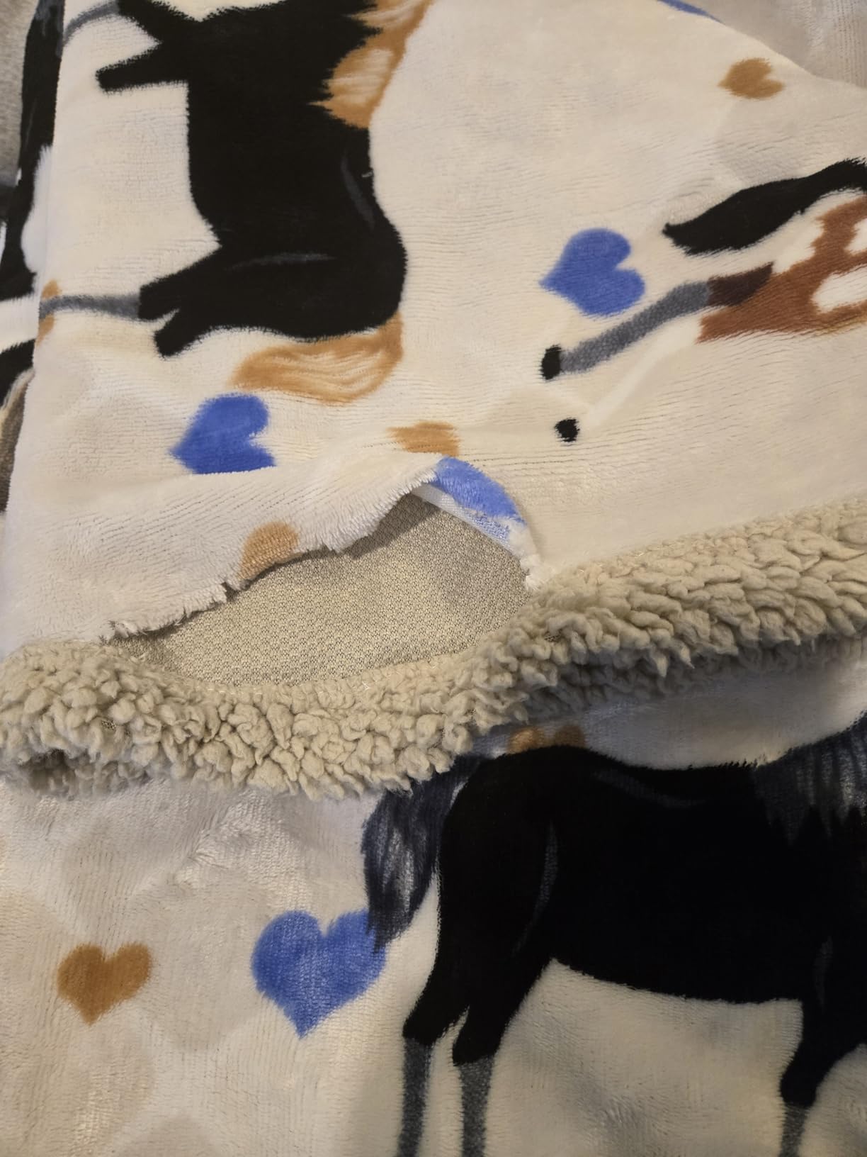 Horse Blanket for Girls - Perfect Horse Gifts for Girls - Soft & Cozy 50x60 inch Throw Blanket, Loved by Kids and Granddaughters - Equestrian Gifts for Women - Customer Photo 2