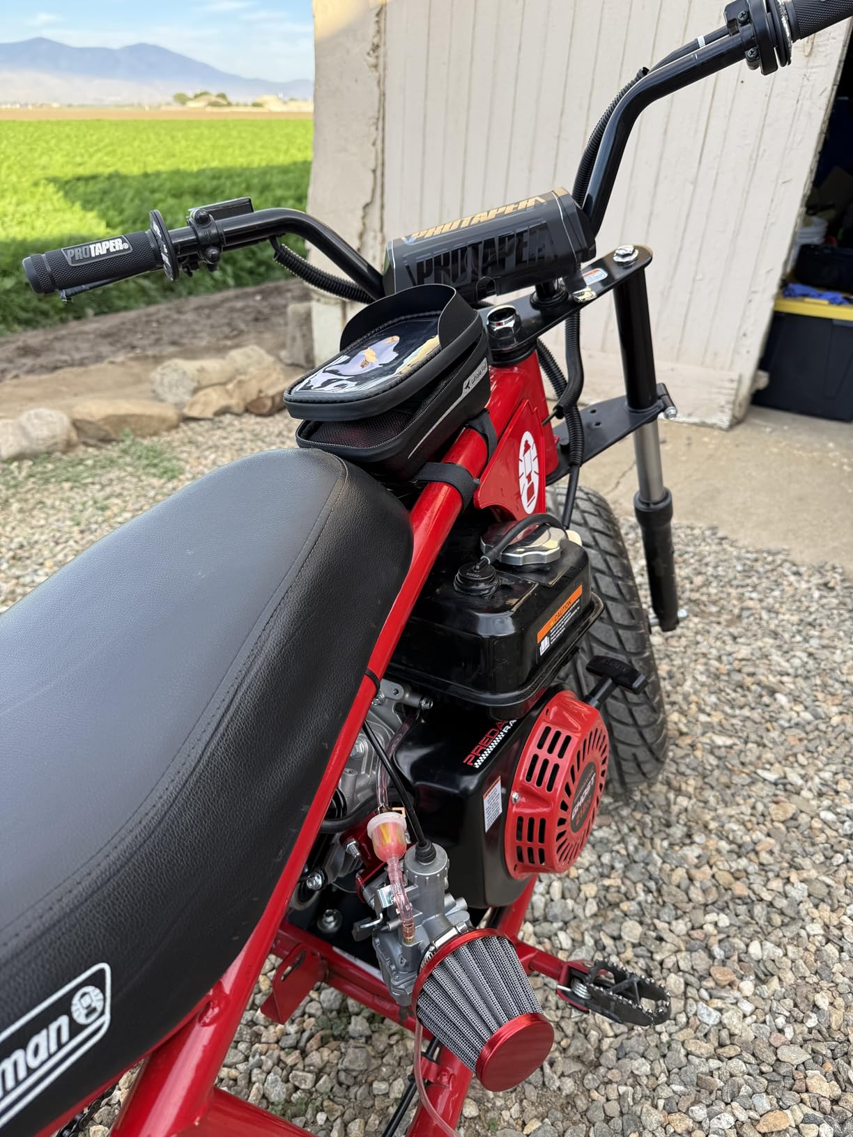 whale fall Bike Frame Bag Waterproof, 3D Eva Hard Shell, Bike Phone Holder, Bicycle Top Tube Bag, Cycling Pouch with Rain Cover, Bike Accessories for Phones Under 7