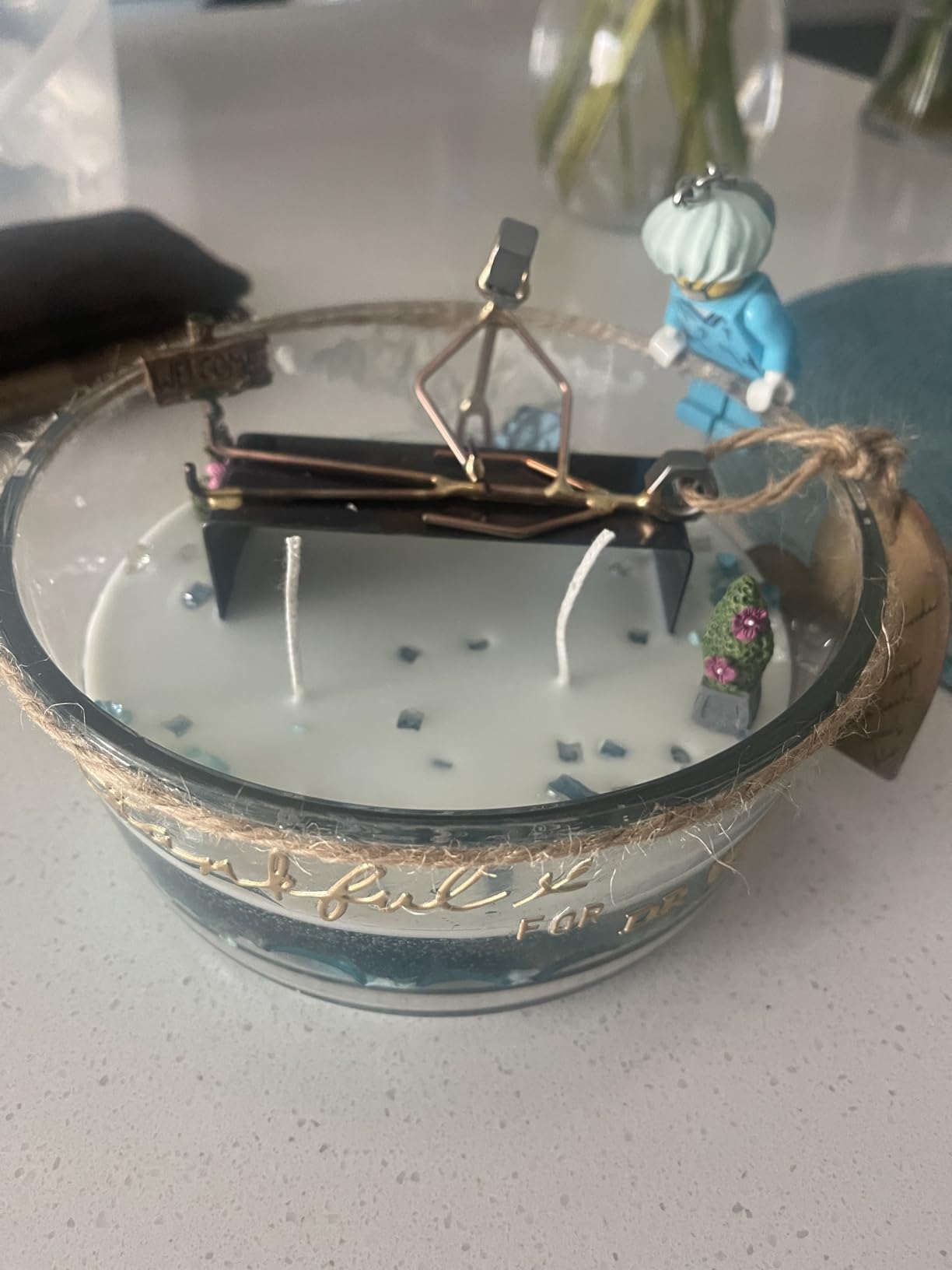 Surgeon - Handmade Metal Figurine - Hand Welded Metal Art and Recycled Metal Sculptures - Unique Desk Accessories, Medical Office Decor, & Doctor Gift - Made in The USA - Customer Photo 1