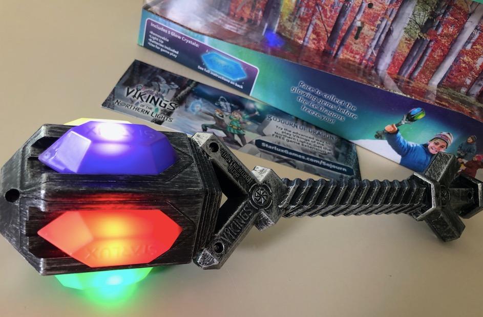 Freeze Tag Redefined: Vikings of The Northern Lights | 3-10 Players, Ages 5+ | Outdoor Games for Kids | Camping Games | Outdoor Toys for Kids Ages 8-12 | Viking Toy | Like a Glowing Thor Hammer! - Customer Photo 1