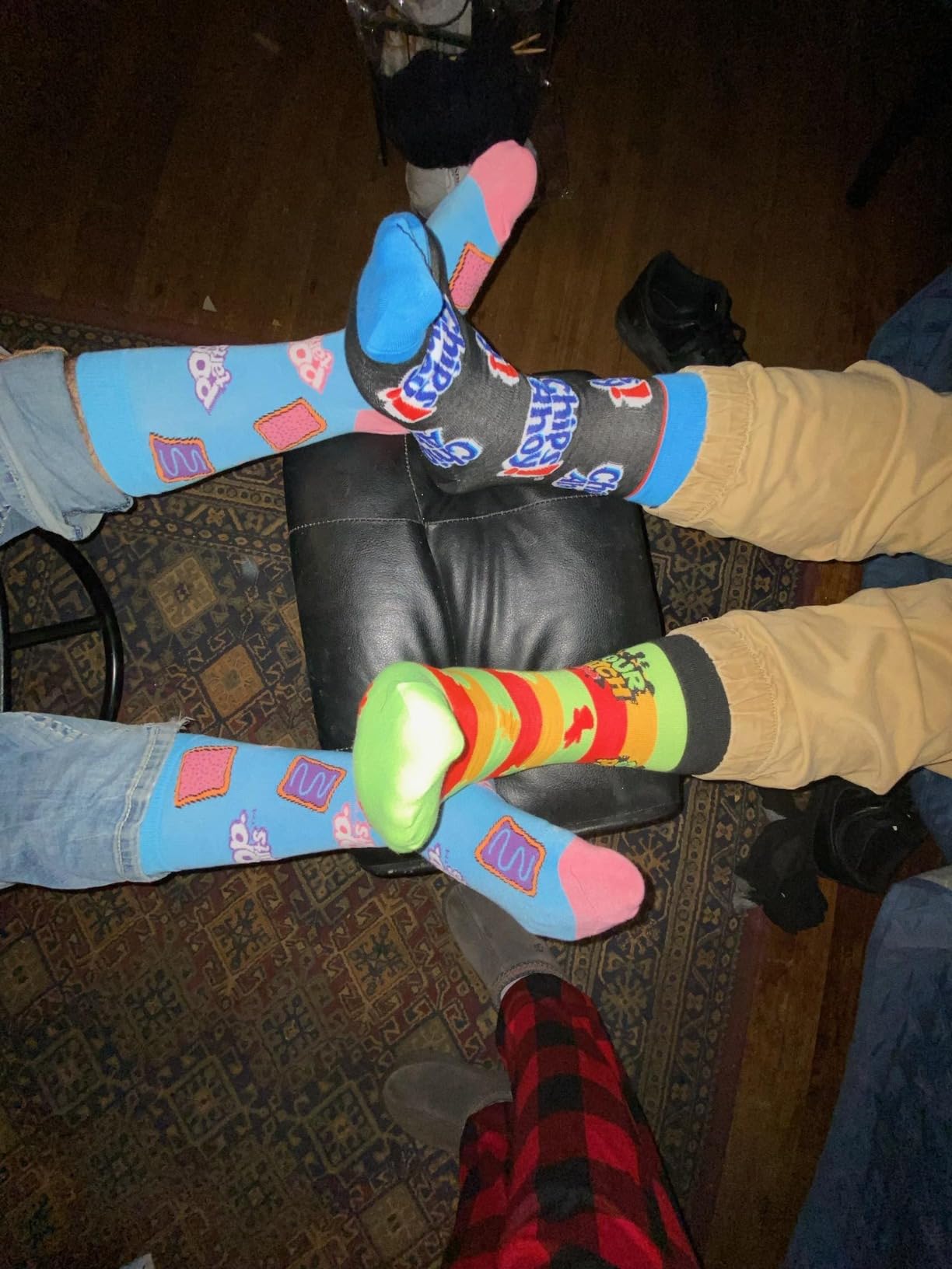 HSELL Mens Fun Patterned Dress Socks Funny Novelty Crazy Design Cotton Socks Gift for Men - Customer Photo 2