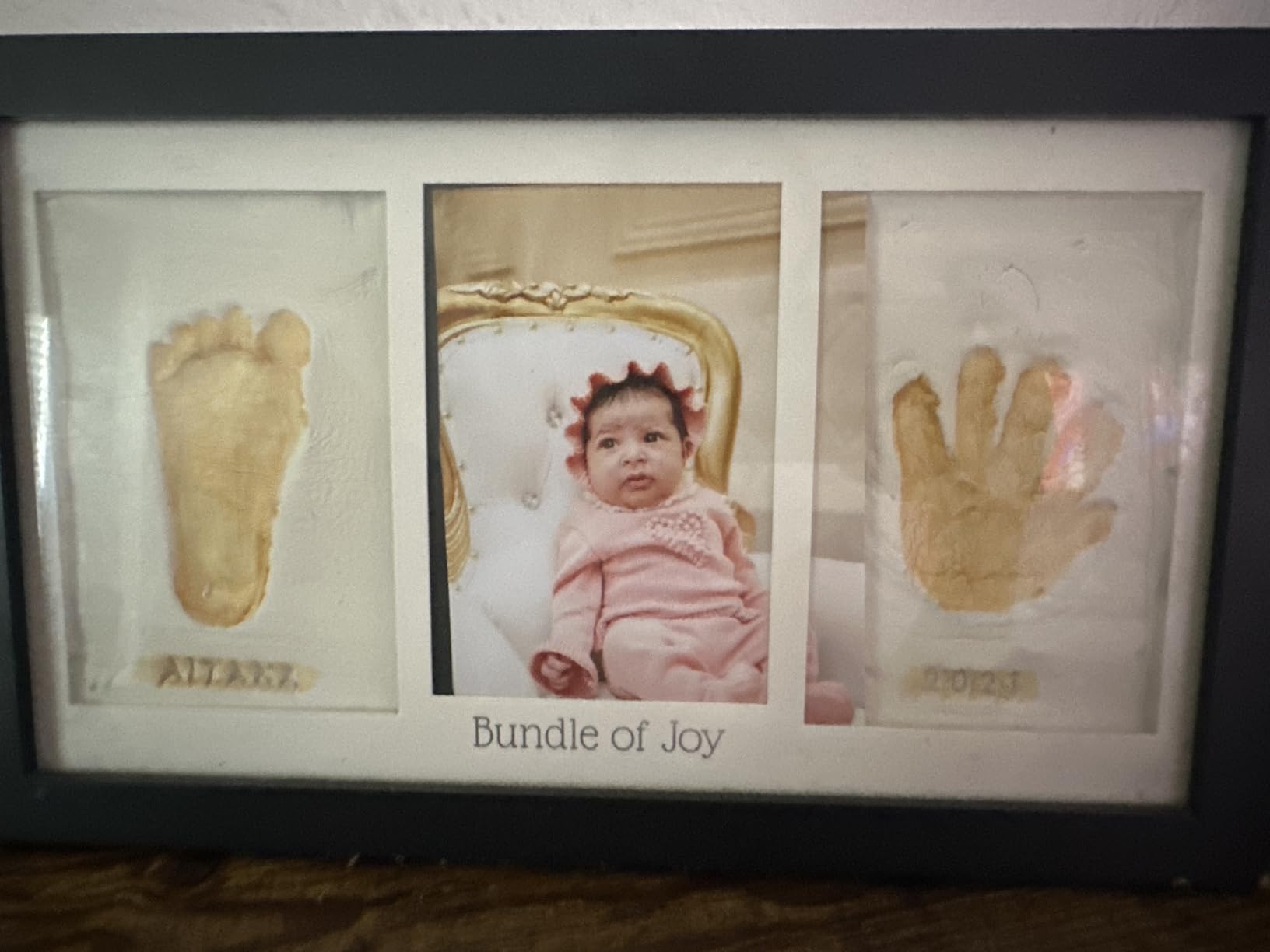 KeaBabies Baby Hand and Footprint Kit - Clay Handprint Keepsake Frame, Newborn Nursery Picture Frame, Personalized New Mom Gifts for Baby First Christmas Shower (Alpine White) Customer Review KeaBabies Baby Hand and Footprint Kit - Clay Handprint Keepsake Frame, Newborn Nursery Picture Frame, Personalized New Mom Gifts for Baby First Christmas Shower (Alpine White) - Customer Photo 2