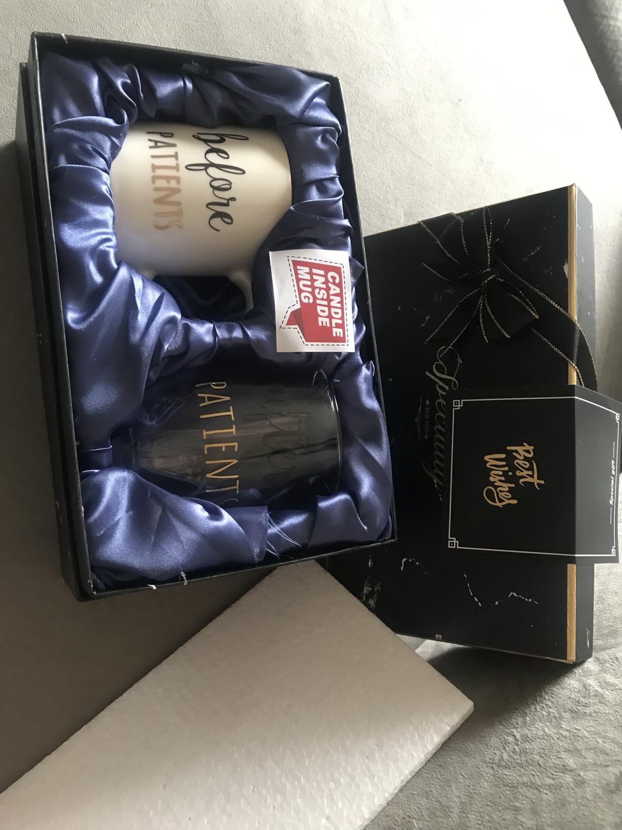 Before Patients, After Patients 11 oz Coffee Mug and 18 oz Stemless Wine Glass Set Gifts Idea for Nurses, Doctors, Hygienists, Physician, Dentists Unique Birthday Graduation Gifts Idea - Customer Photo 1