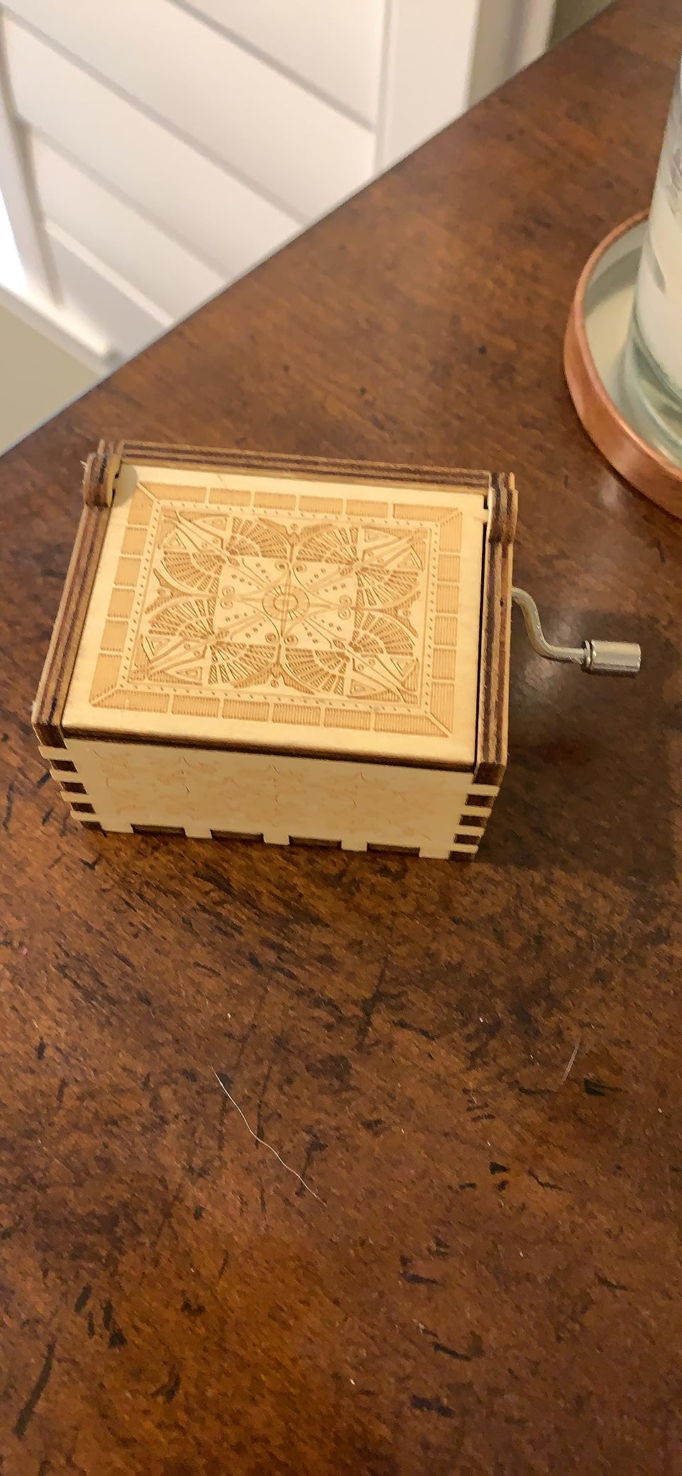Music Box Gift for Wife - Romantic Birthday Valentine Anniversary Christmas to My Wife Gifts from Husband Boyfriend Love Women Girl Girlfriend Wooden Hand Crank Musical Box Play You are My Sunshine - Customer Photo 3