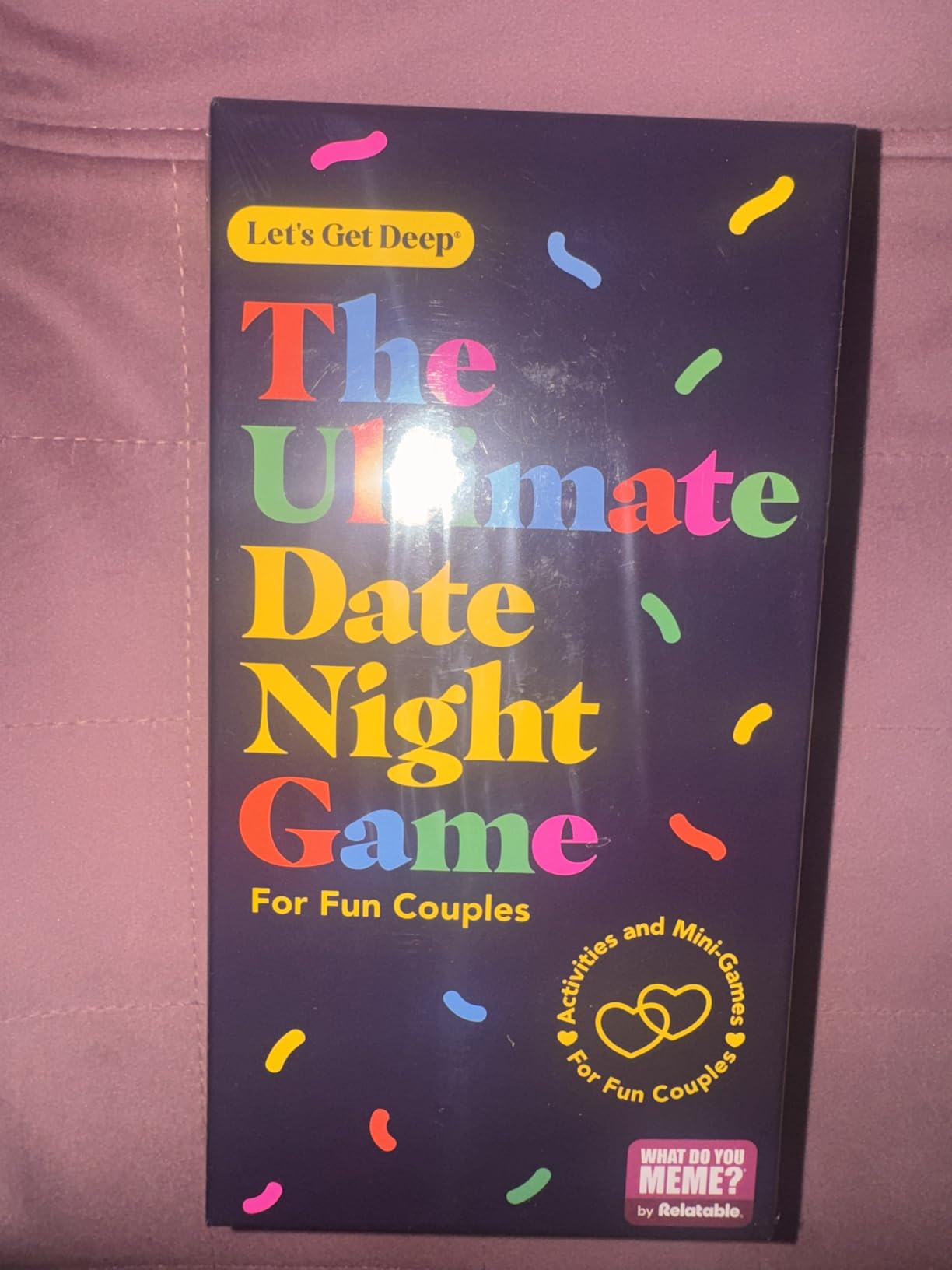 WHAT DO YOU MEME? Let's Get Deep by Relatable, A Question Card Game for Couples, Fun for Date Night Ideas, Wedding Gifts for Couples, Includes 300 Cards - Customer Photo 1
