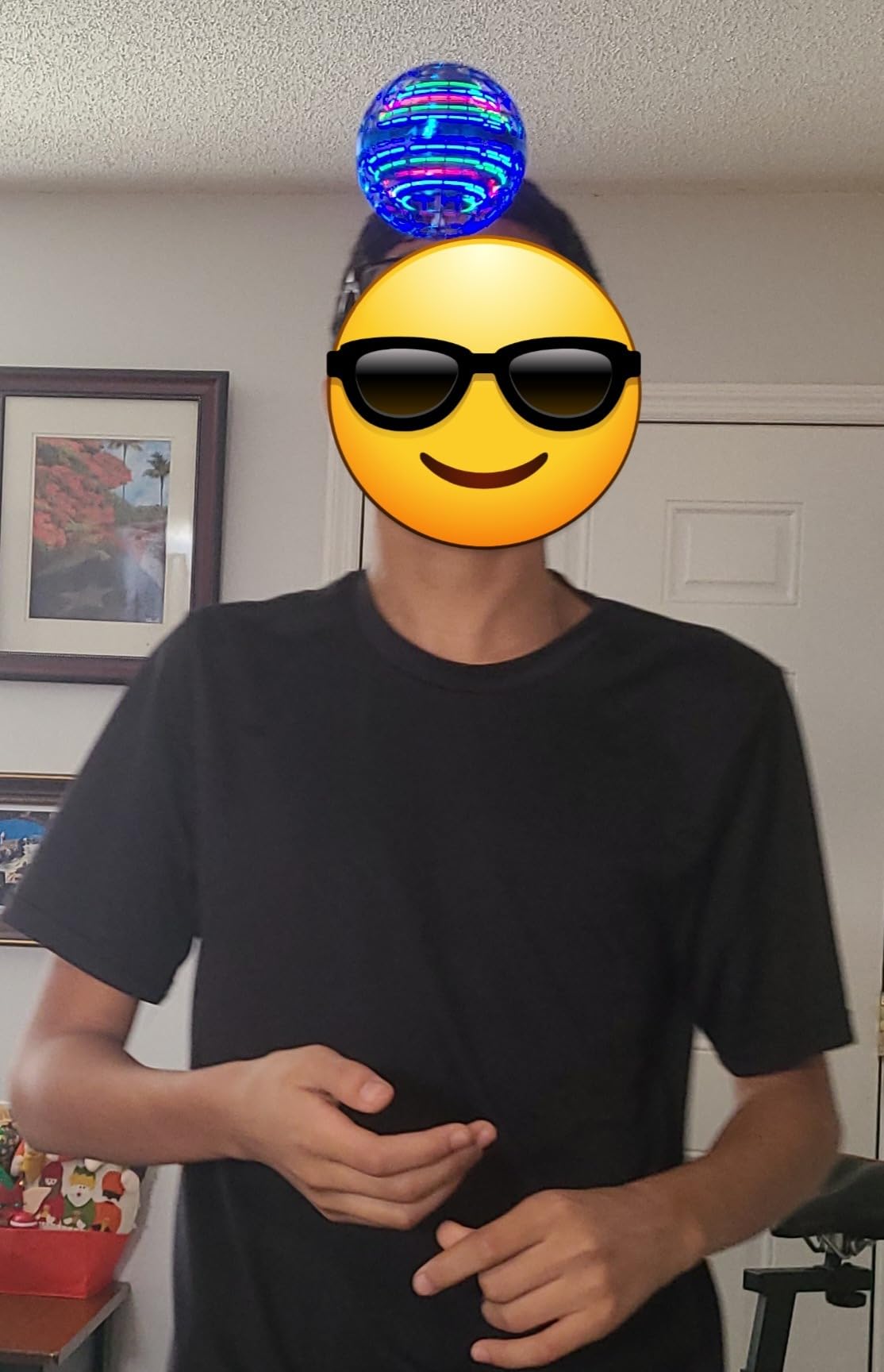 2025 Flying Orb Ball Toy,Cosmic Globe Boomerang Hover Ball Galactic Fidget Spinner, Hand Drone Orbit, Cool Toys Gift for 6 7 8 9 10+ Year Old Boys Girls Teens Outdoor Toys(Blue) - Customer Photo 2