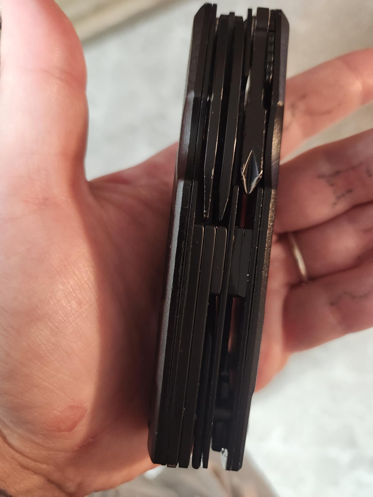 Gifts for Men Him Dad, Pocket Multitool Knife, Christmas Stocking Stuffers for Men, Anniversary Birthday Gifts for Husband, Boyfriend, Guy, Groomsmen, Fathers Day, Gadget for Hiking, Camping, Outdoor - Customer Photo 1