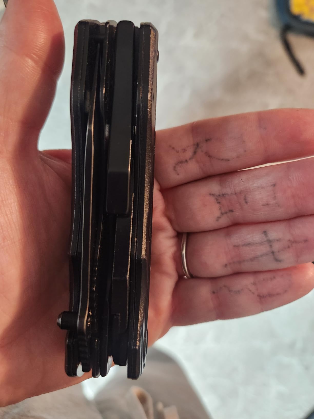 Gifts for Men Him Dad, Pocket Multitool Knife, Christmas Stocking Stuffers for Men, Anniversary Birthday Gifts for Husband, Boyfriend, Guy, Groomsmen, Fathers Day, Gadget for Hiking, Camping, Outdoor - Customer Photo 2