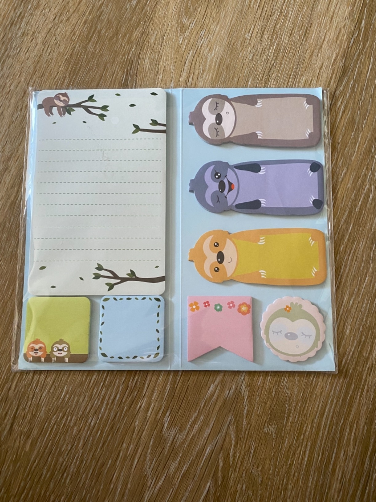 Fancy Land Sloth Sticky Notes Set Sticky Notepads 240 Sheets Book Notes for Sloth Lovers Kids Office School Friends Teacher Gifts Lazy Day Small Gifts - Customer Photo 3