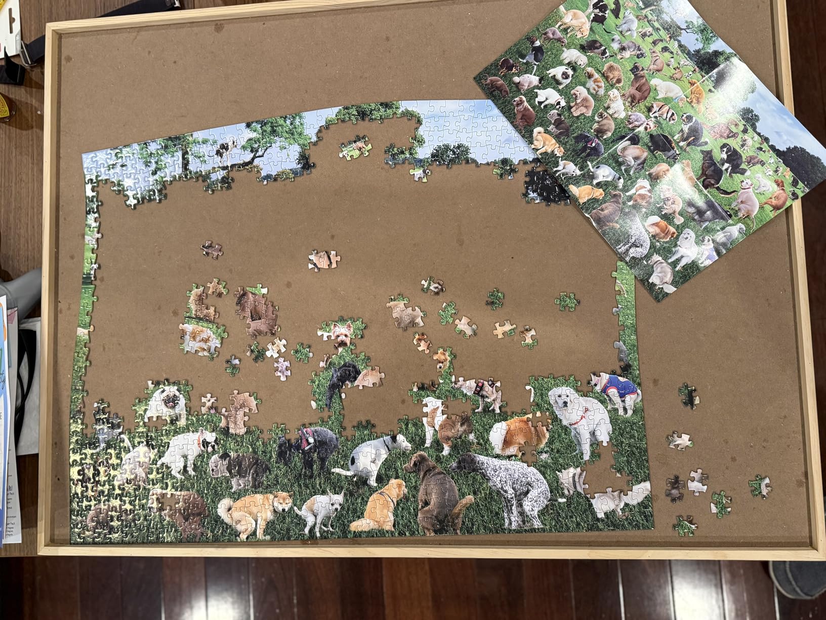 Funwares Original 101 Puppies Puzzle – 1000-Piece Hilarious Dog Jigsaw – Funny Gift for Dog Lovers, White Elephant, and Pet Lovers with a Sense of Humor - Customer Photo 1