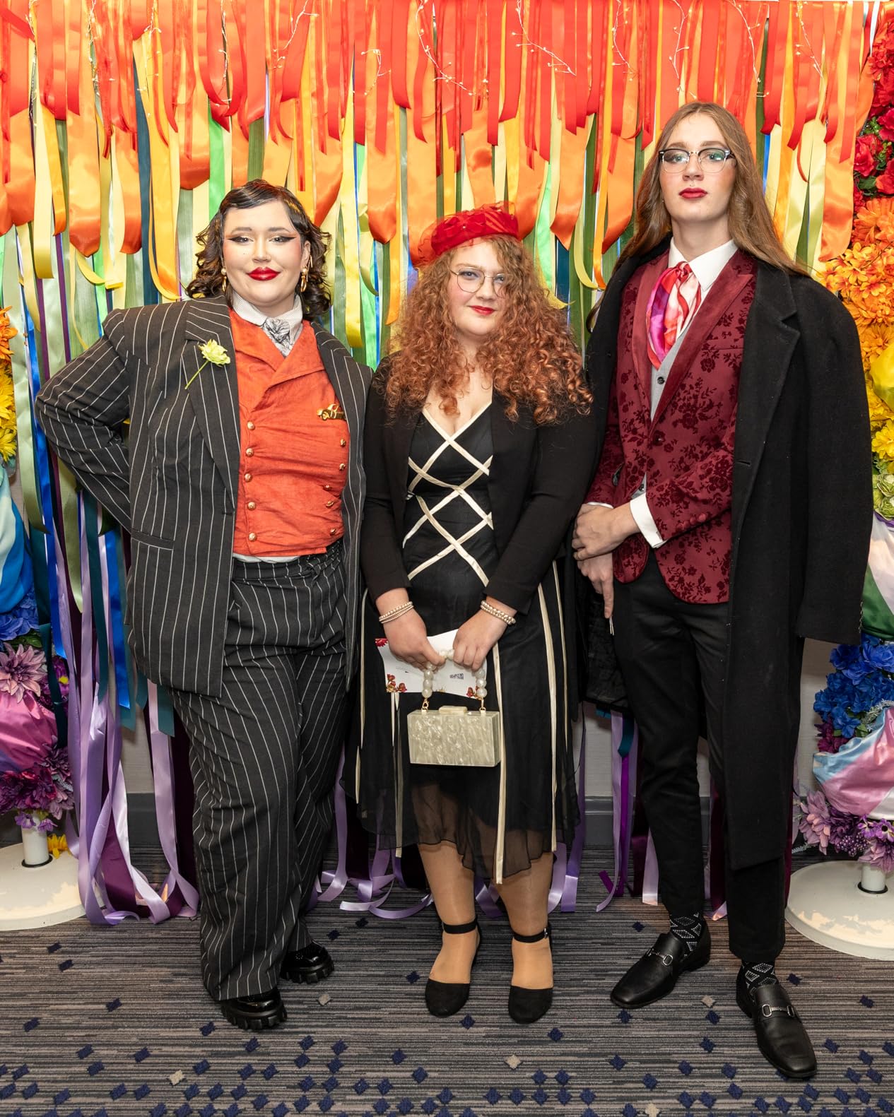 YFFUSHI Mens Double Breasted Suede Dress Vest Gothic Steampunk Prom Party Velvet Waistcoat - Customer Photo 3