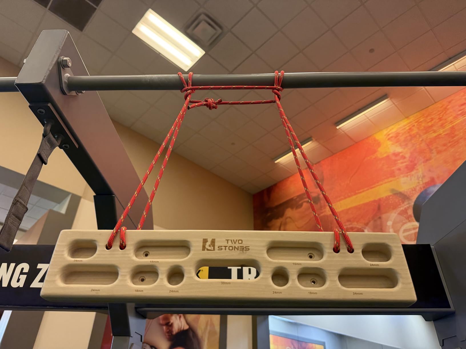 Two Stones Portable Hangboard | Rock Climbing Hangboard | Hang Board for Climbing | Rock Climbing Gifts for Rock Climbers for Climbers | Bouldering Gifts - Customer Photo 1