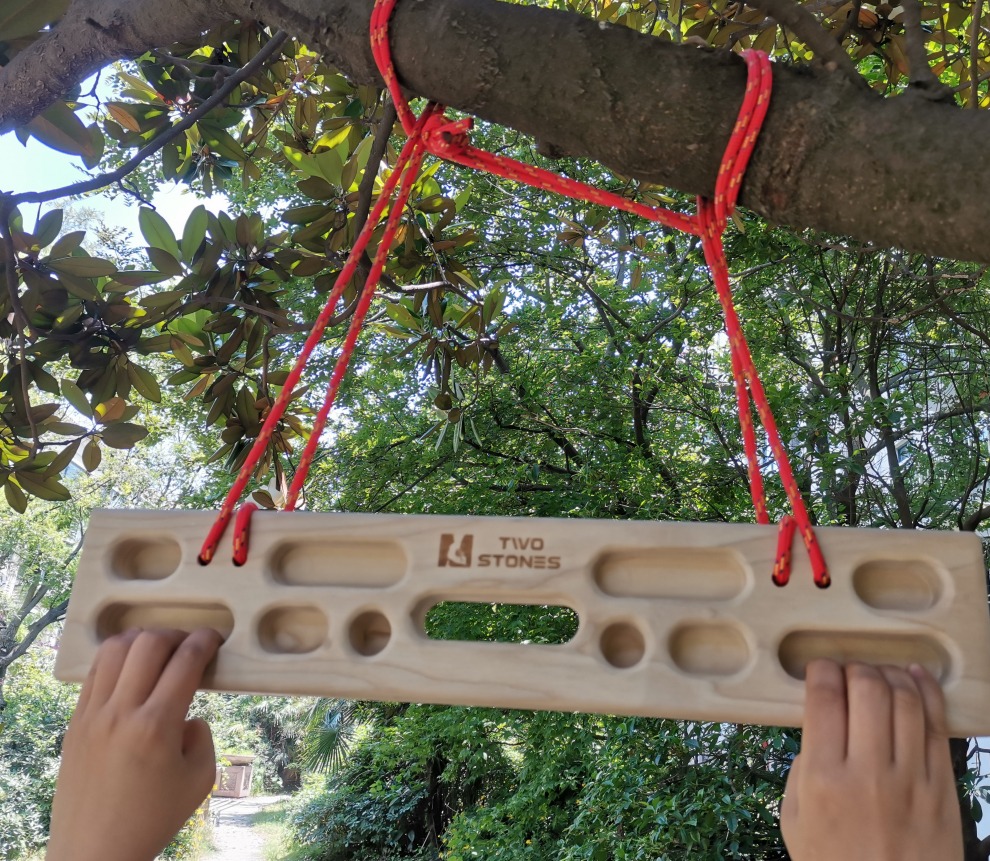 Two Stones Portable Hangboard | Rock Climbing Hangboard | Hang Board for Climbing | Rock Climbing Gifts for Rock Climbers for Climbers | Bouldering Gifts - Customer Photo 3