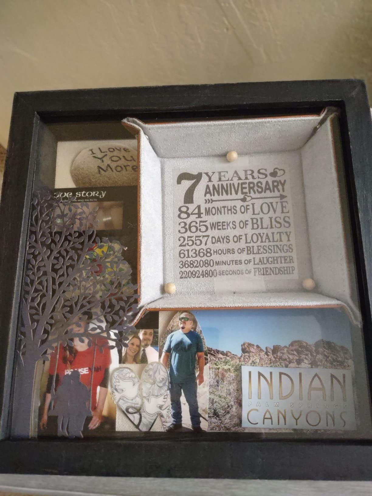 KATE POSH 7th Anniversary Tray, Traditional Wool Wedding Anniversary, Engraved Wool Organization Jewelry Tray for Husband, Wife, Boyfriend, Girlfriend Customer Review KATE POSH 7th Anniversary Tray, Traditional Wool Wedding Anniversary, Engraved Wool Organization Jewelry Tray for Husband, Wife, Boyfriend, Girlfriend - Customer Photo 1