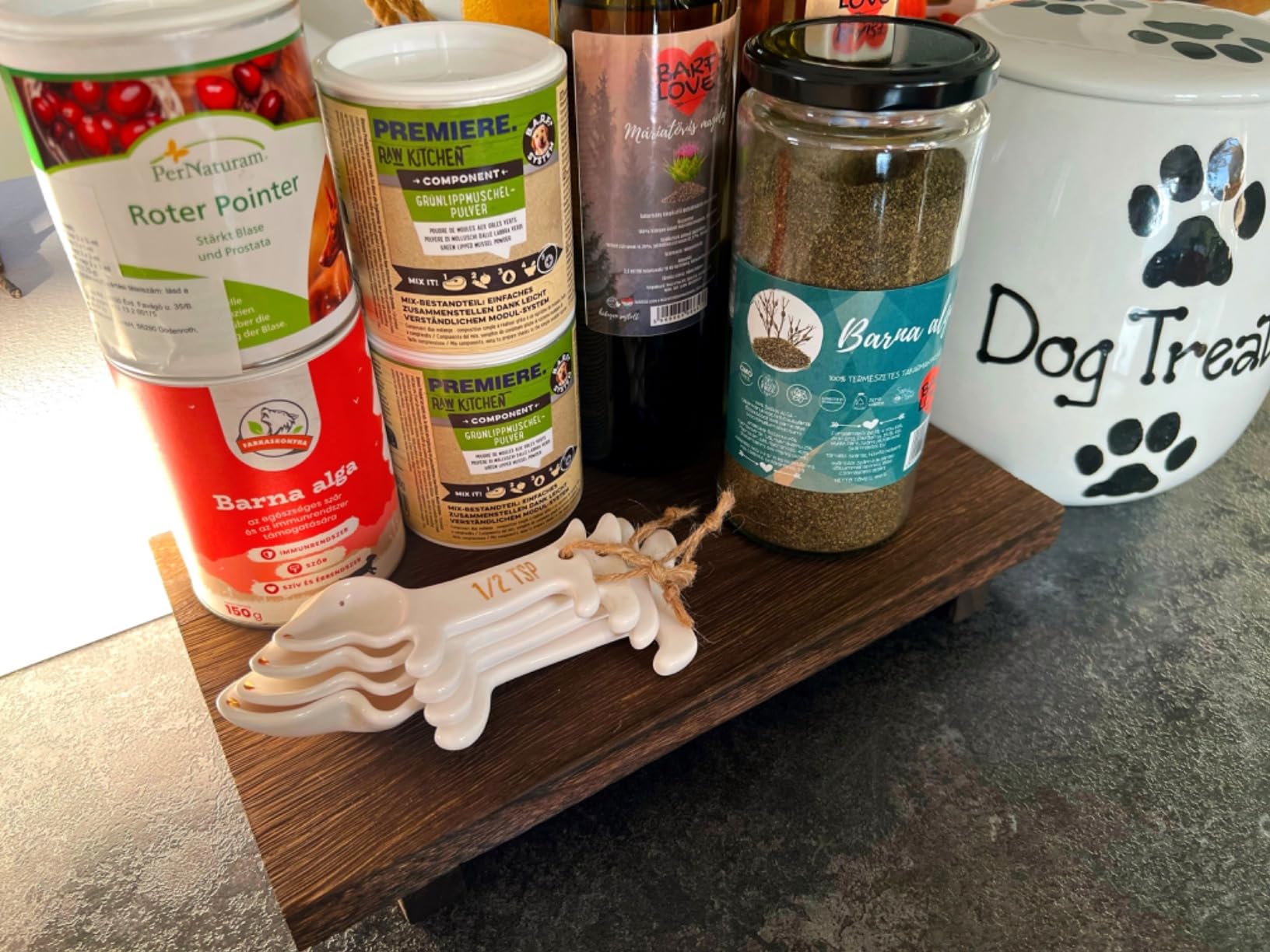 VOTUM White Dachshund Ceramic Measuring Spoon Set – Set of 4 Cute Weiner Dog Themed Kitchen Baking Tools – Gift for Dog Lovers - Customer Photo 4