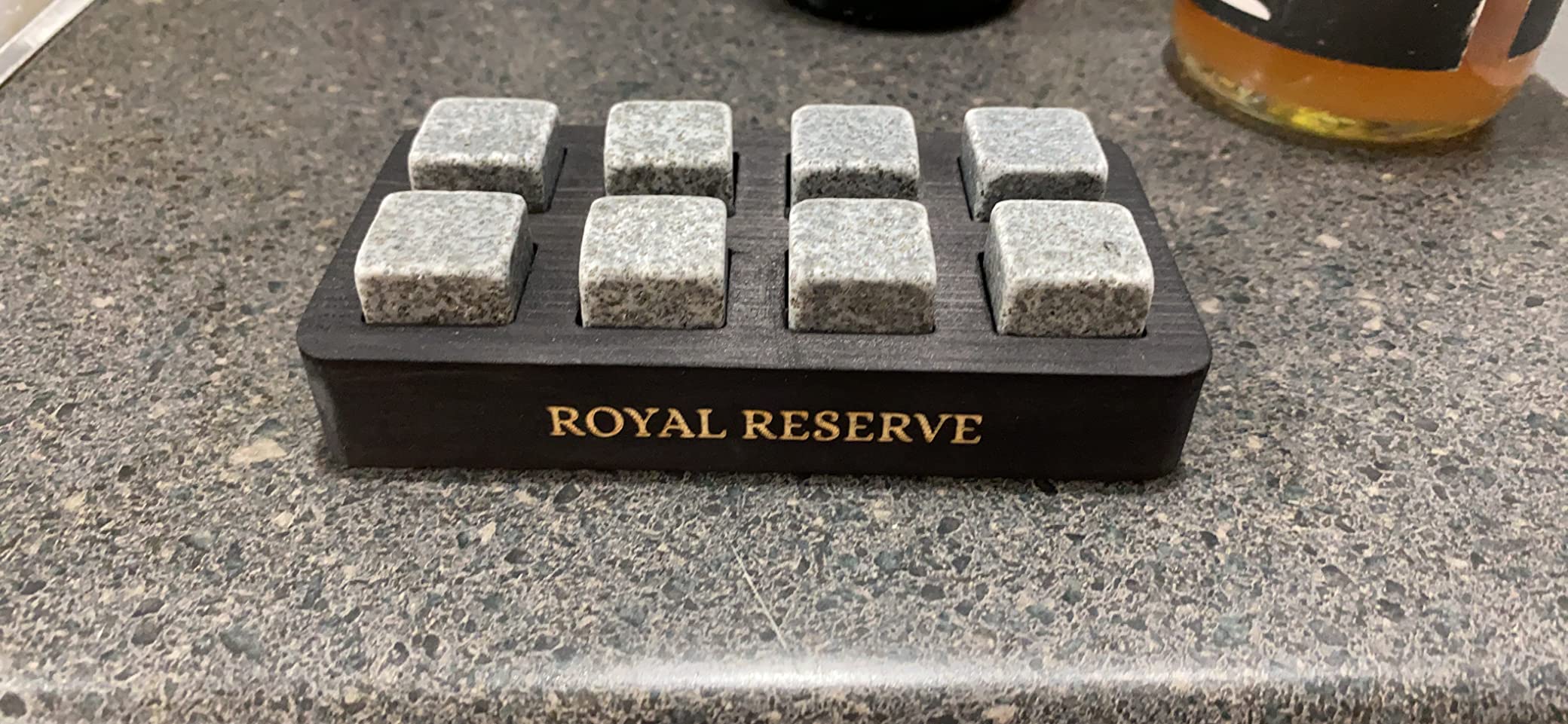 Whiskey Stones Gift Set by Royal Reserve – Artisan Crafted Reusable Chilling Rocks for Scotch – Stocking Stuffer for Men - Bourbon Gifts for Husband Dad Boyfriend Guy - Customer Photo 2