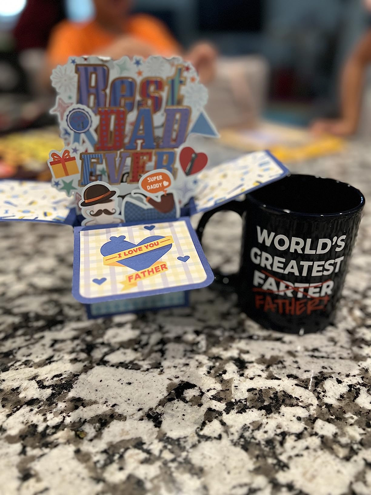 Funny Fathers Day Coffee Mug | Best Farter Ever Coffee Cup - Funny Fathers Day Mugs from Son Daughter Kids | Cool Christmas Presents Fun Birthday Gag Gifts (WGF Blue) - Customer Photo 1