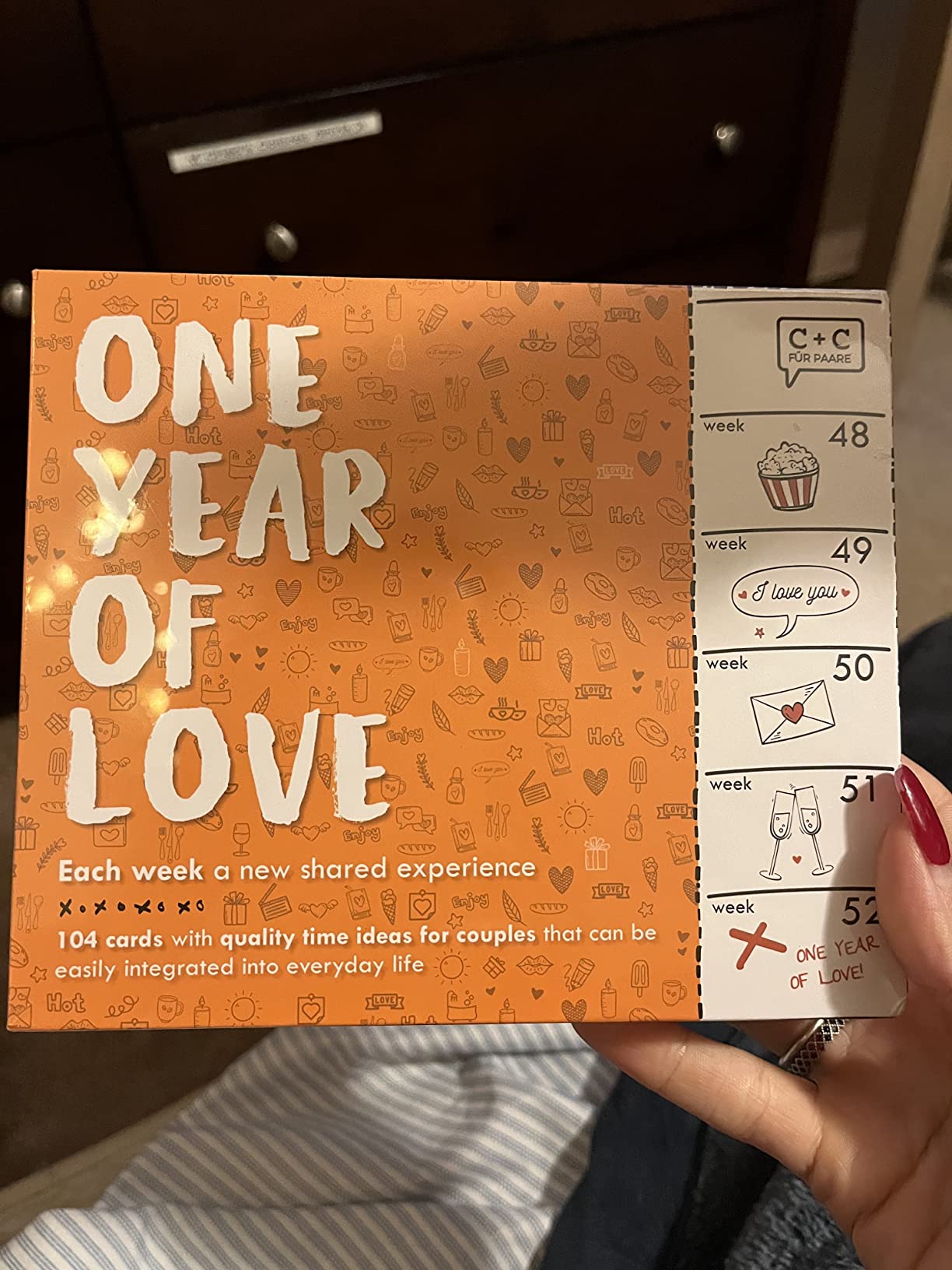 One Year of Love Box – 52 Romantic Ideas, Questions & Activities for Couples as Gift for Anniversary, Valentine's Day to Reconnect and Strengthen Your Relationship - Customer Photo 2