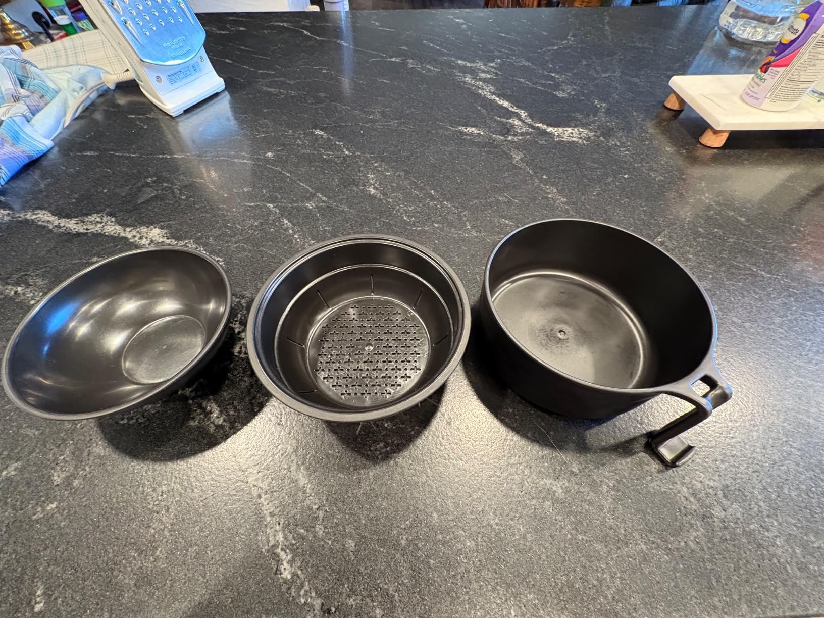 Layron Ramen Cooker Ramen Bowl Set with Chopsticks 33oz Microwave Noodle Bowl College Dorm Room Essentials for Girls for Boys Apartment Essentials-White - Customer Photo 1