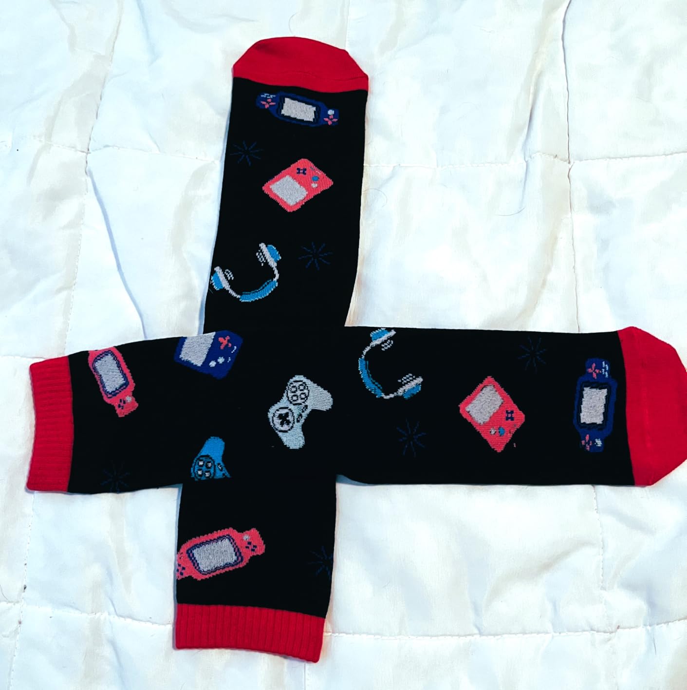 Do Not Disturb I'm Gaming Socks,Men Gifts for Men Teen Boys Dad Him Son Fathers,Valentines Christmas Stocking Stuffers - Customer Photo 2