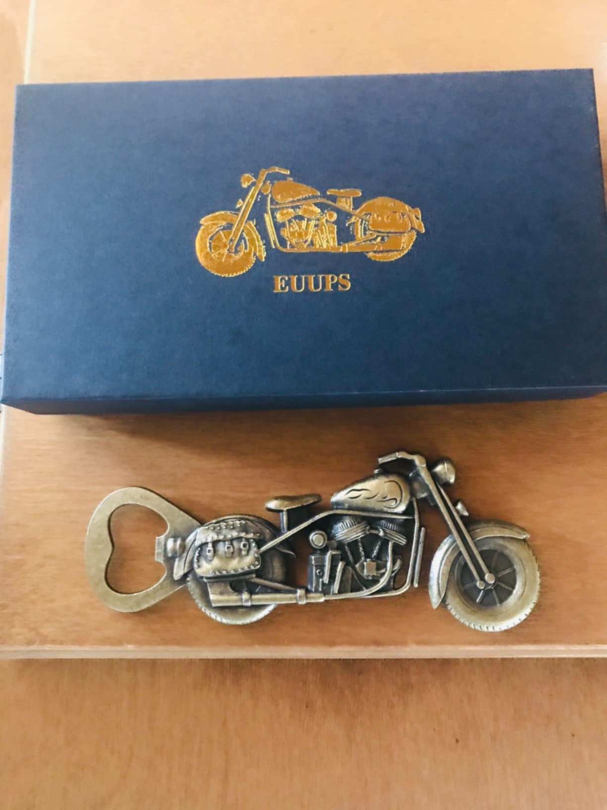 Unique Motorcycle Beer Gifts for Men Vintage Motorcycle Bottle Opener, Fathers Day Gift Birthday Christmas Gift for Him Dad Husband Grandpa Boyfriend - Customer Photo 5