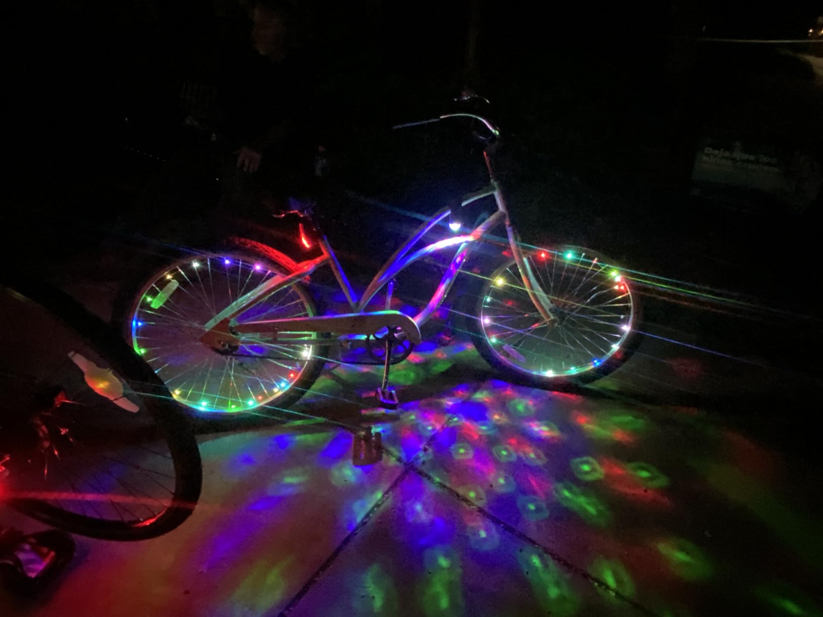 Brightz CruzinBrightz Disco Party LED Bike Light, Tri-Colored - Blinking Swirling Color Patterns - Bicycle Light for Riding at Night - Mounts to Handlebar or Bike Frame - Fun Bike Accessories - Customer Photo 2