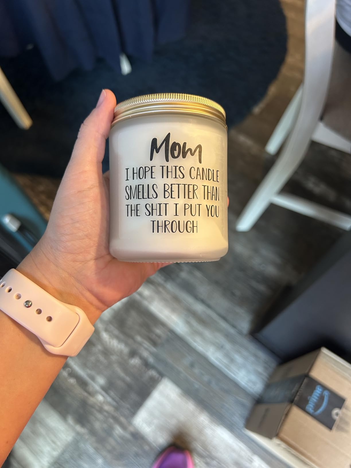 Gifts for Mom from Daughter Son, Mothers Day Birthday Christmas Thanksgiving Gifts for Mom,Stepmother Adoptive Mother, Lavender Scented Candle - Customer Photo 2